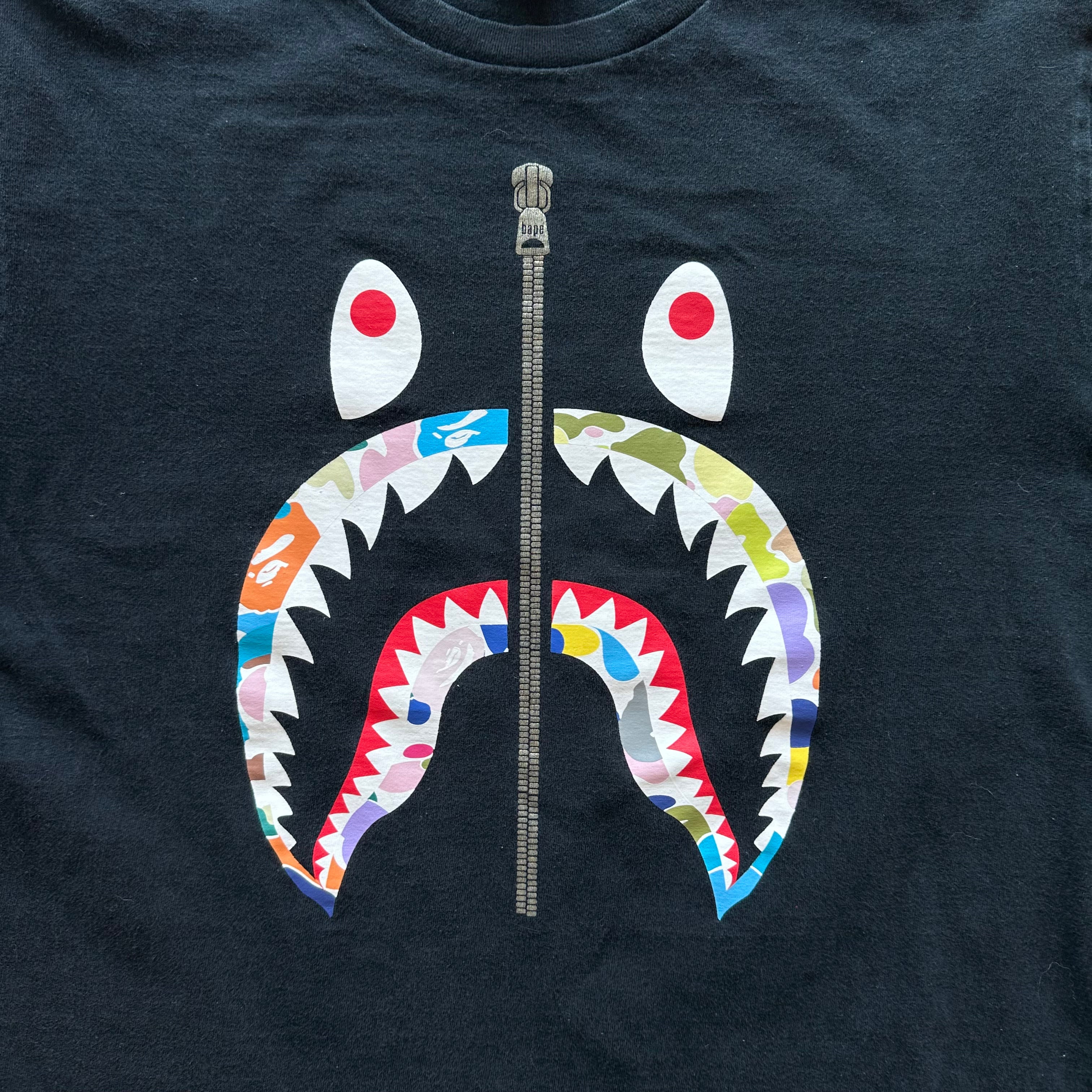 L Bape Zipper Tee