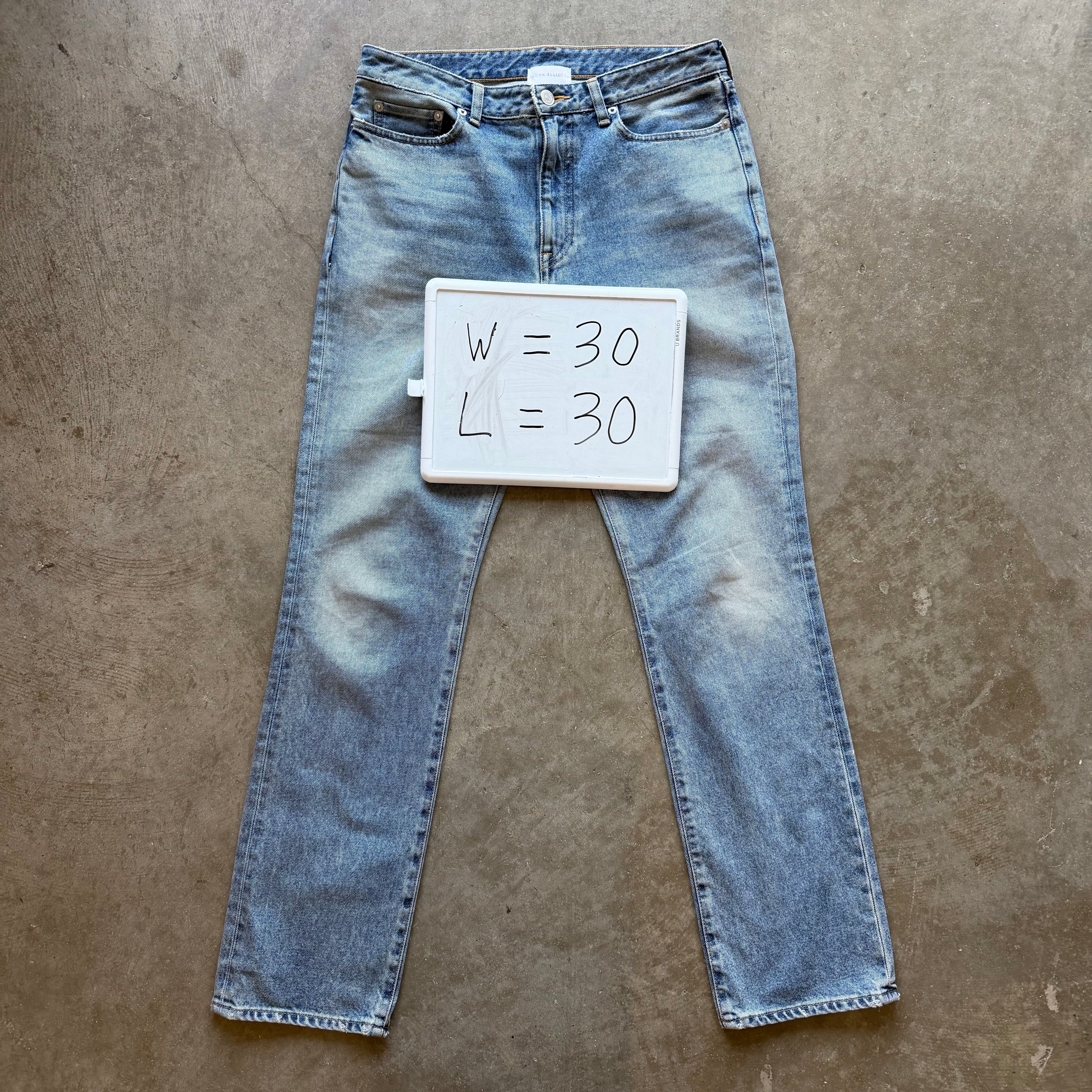 30x30 John Elliot Lightwash Denim
