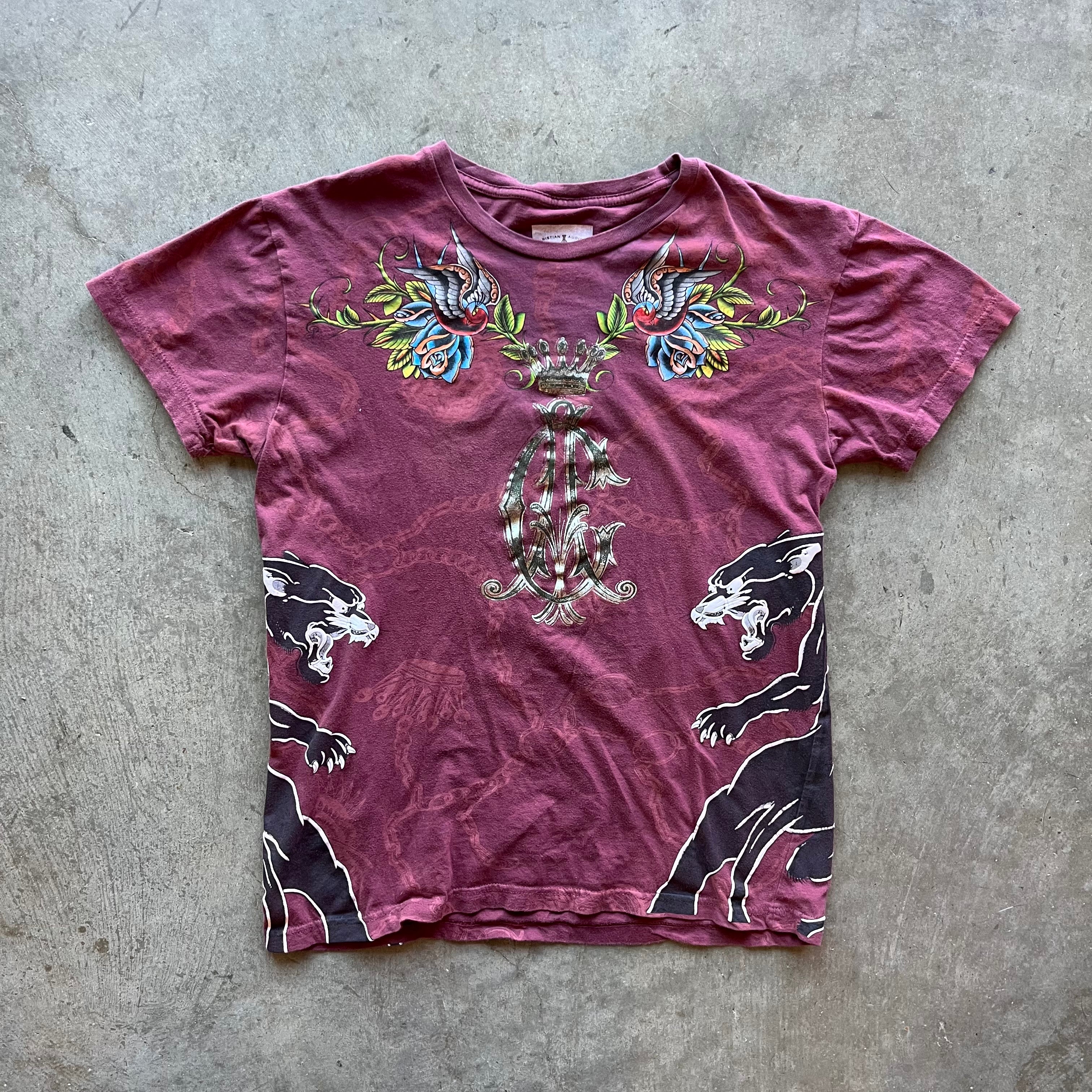 L Y2K Christian Audigier Tee