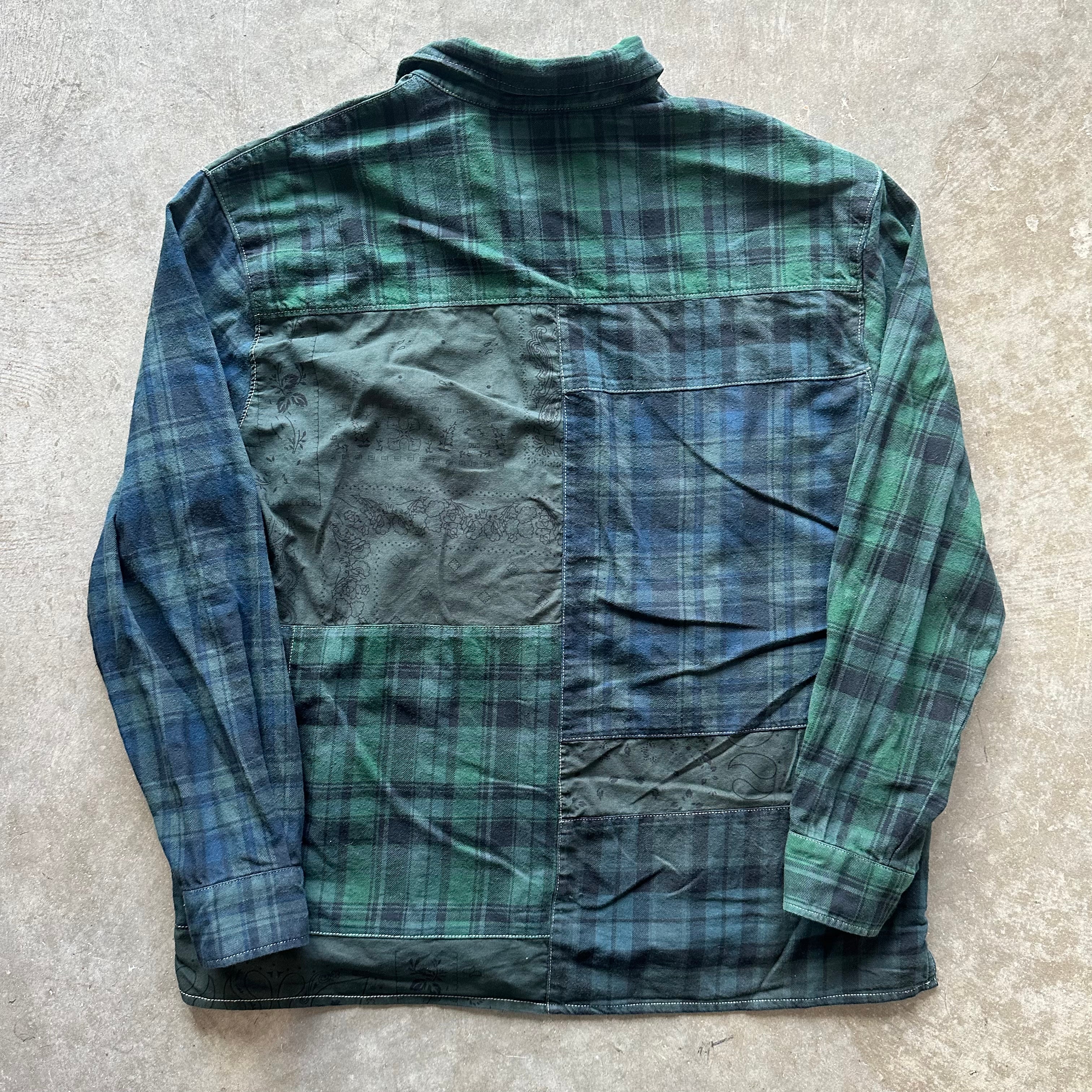 M Kith Paisley Patch Flannel Green