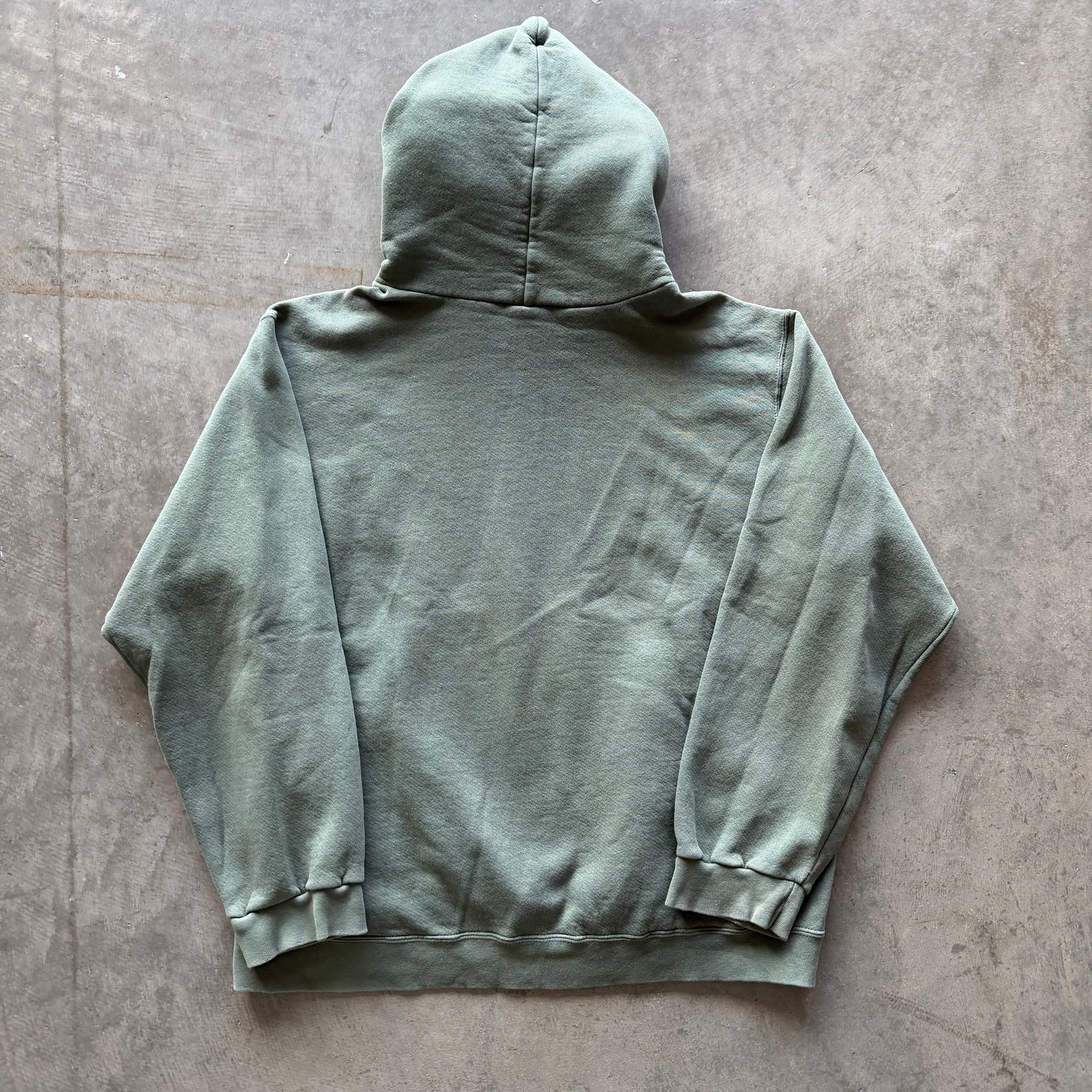 L 90s Nike Center Swoosh Hoodie Olive