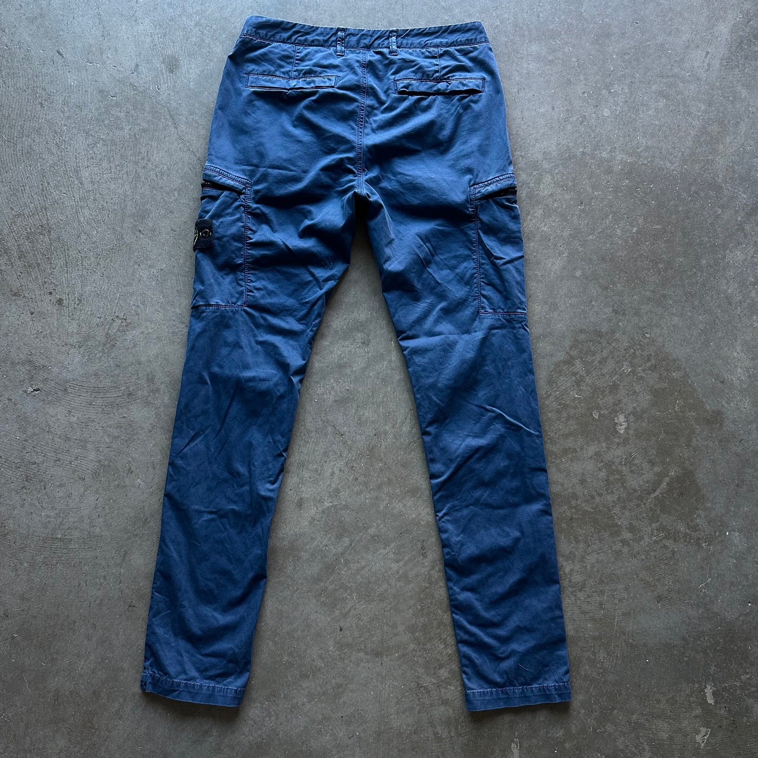 32w Navy Stone Island Cargo Pants