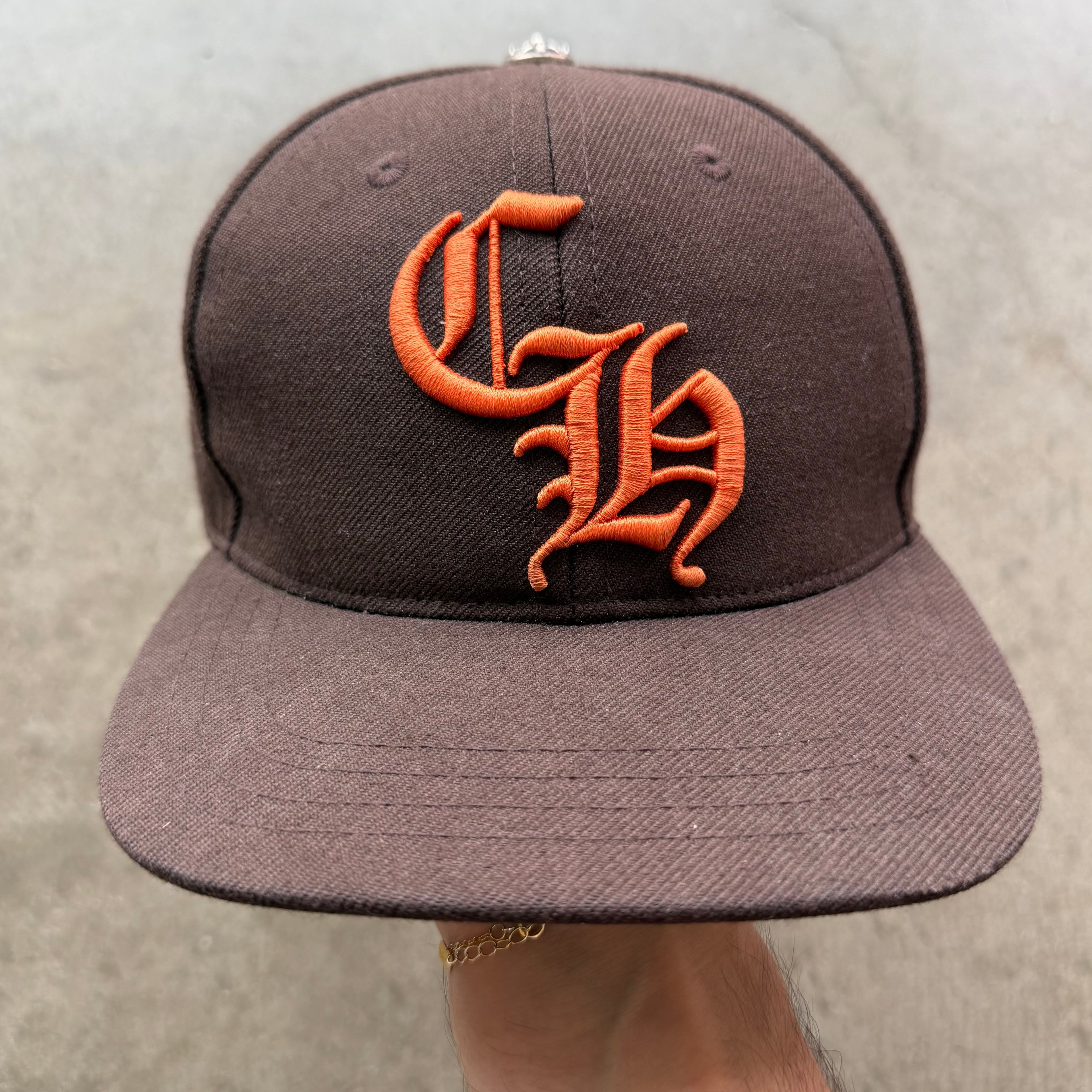 Chrome Hearts Baseball Hat Brown Orange