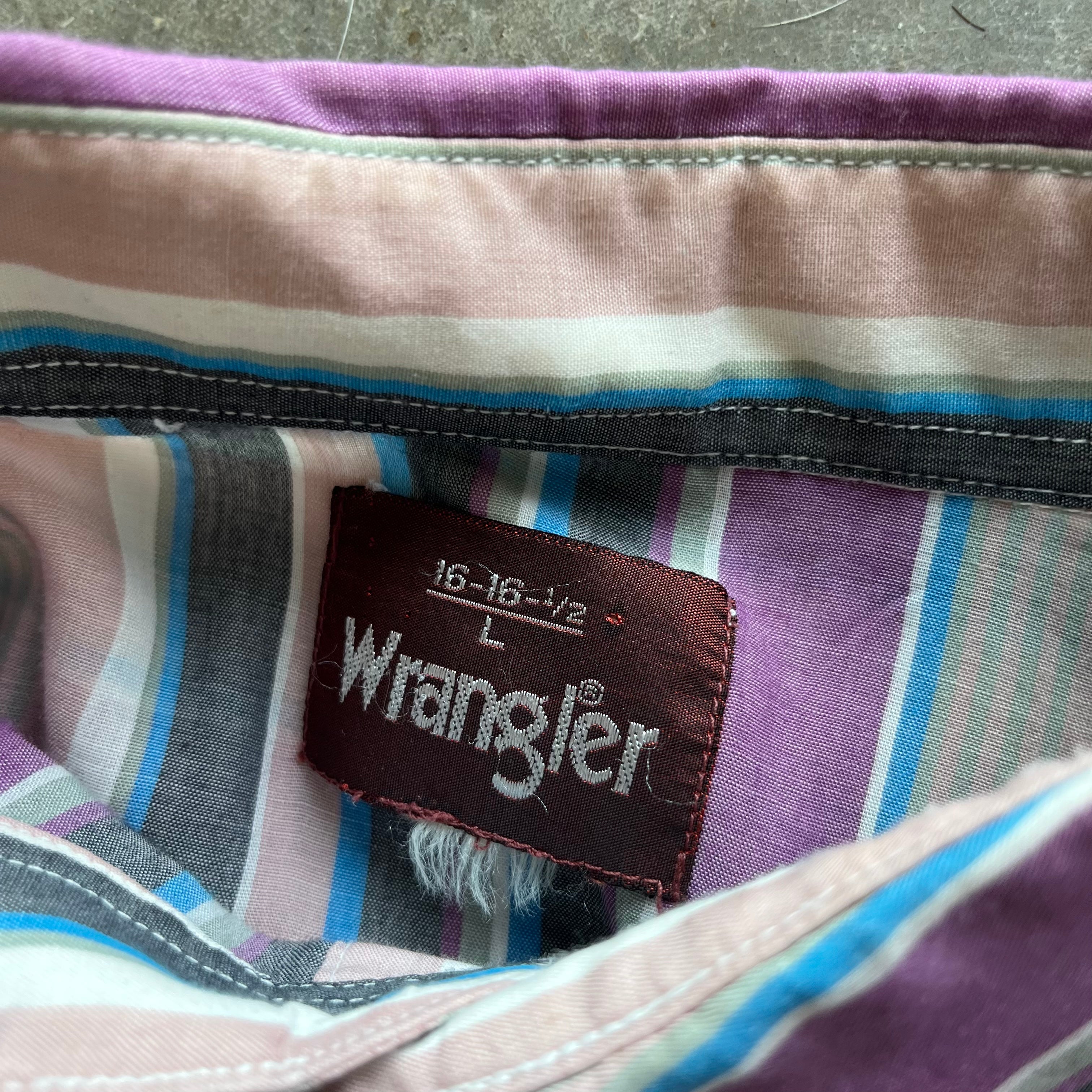 L 90s Wrangler Pearl Snap Tee