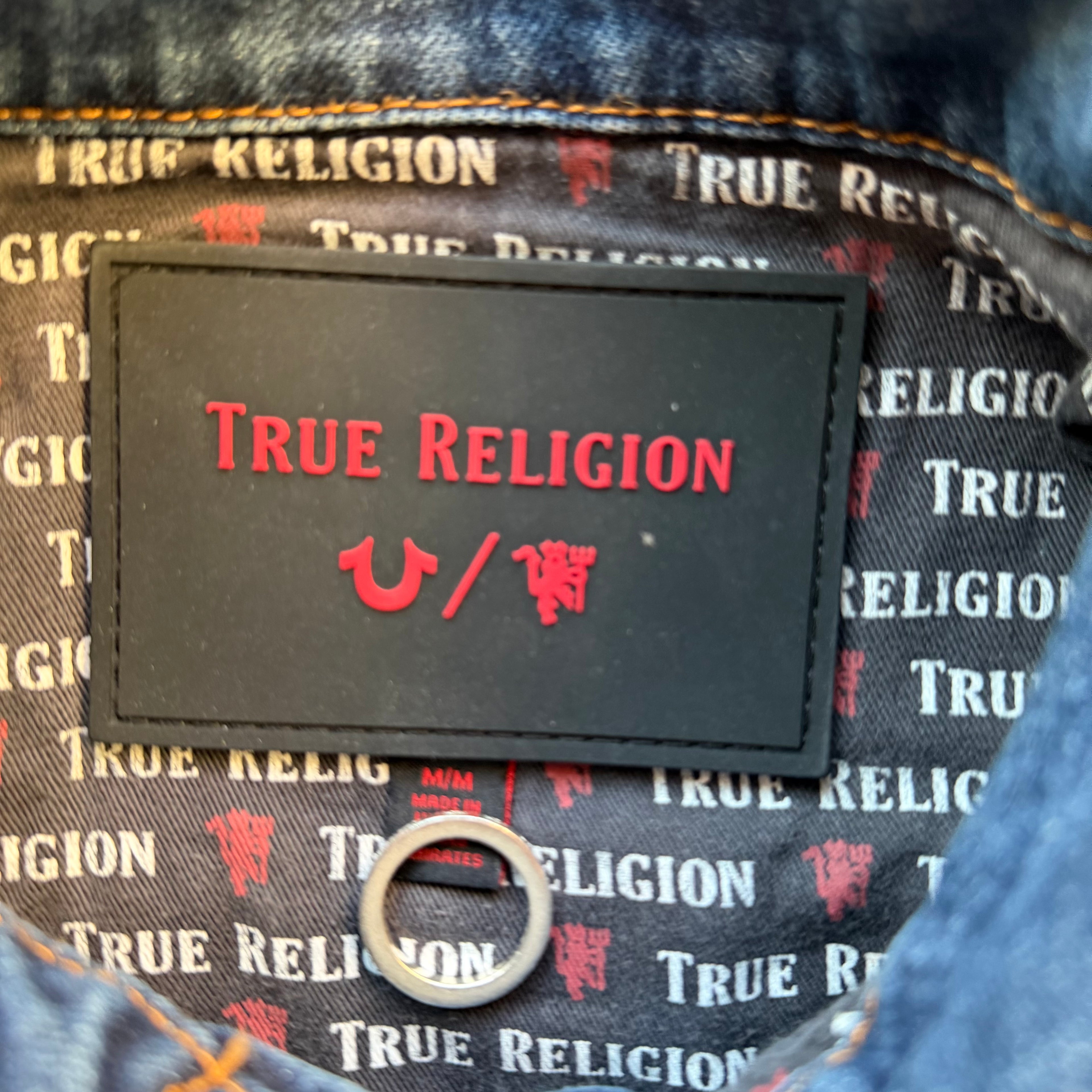 M True Religion Manchester United Denim Jacket