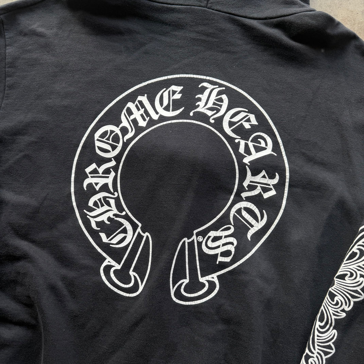 XL Chrome Hearts Floral Horseshoe Hoodie