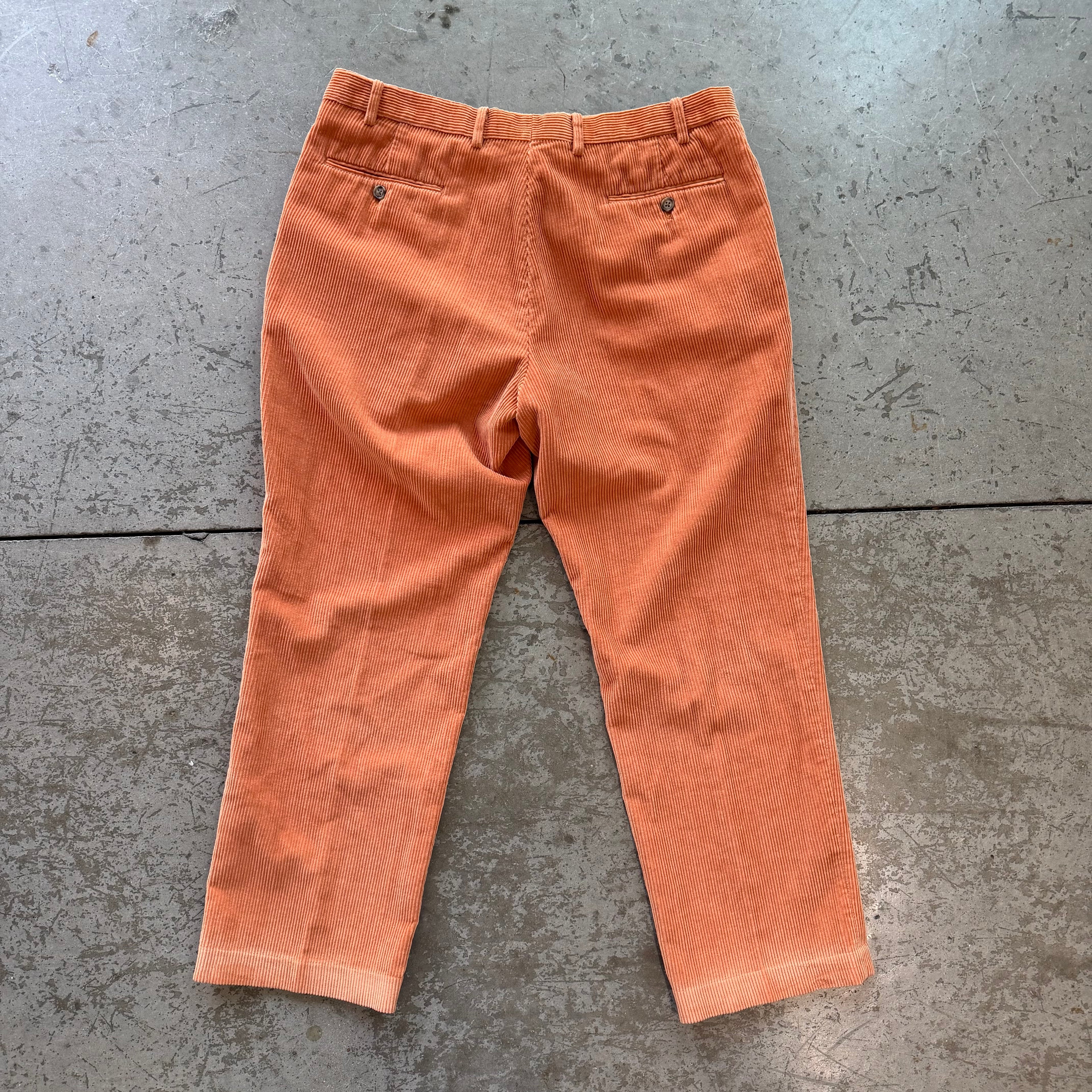 35x30 Lauren Ralph Lauren Orange Corduroy Pants