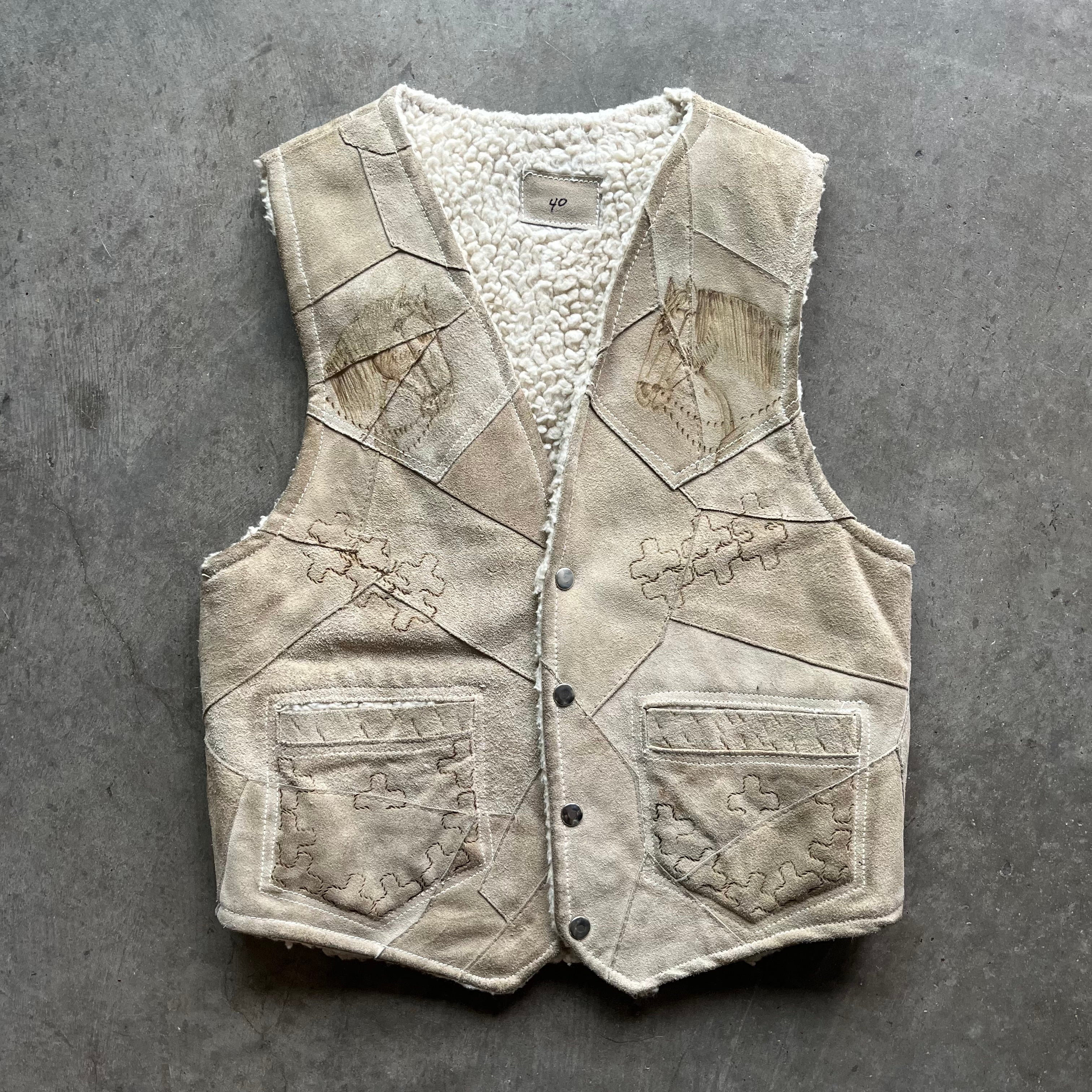 L 80s Horse Vest