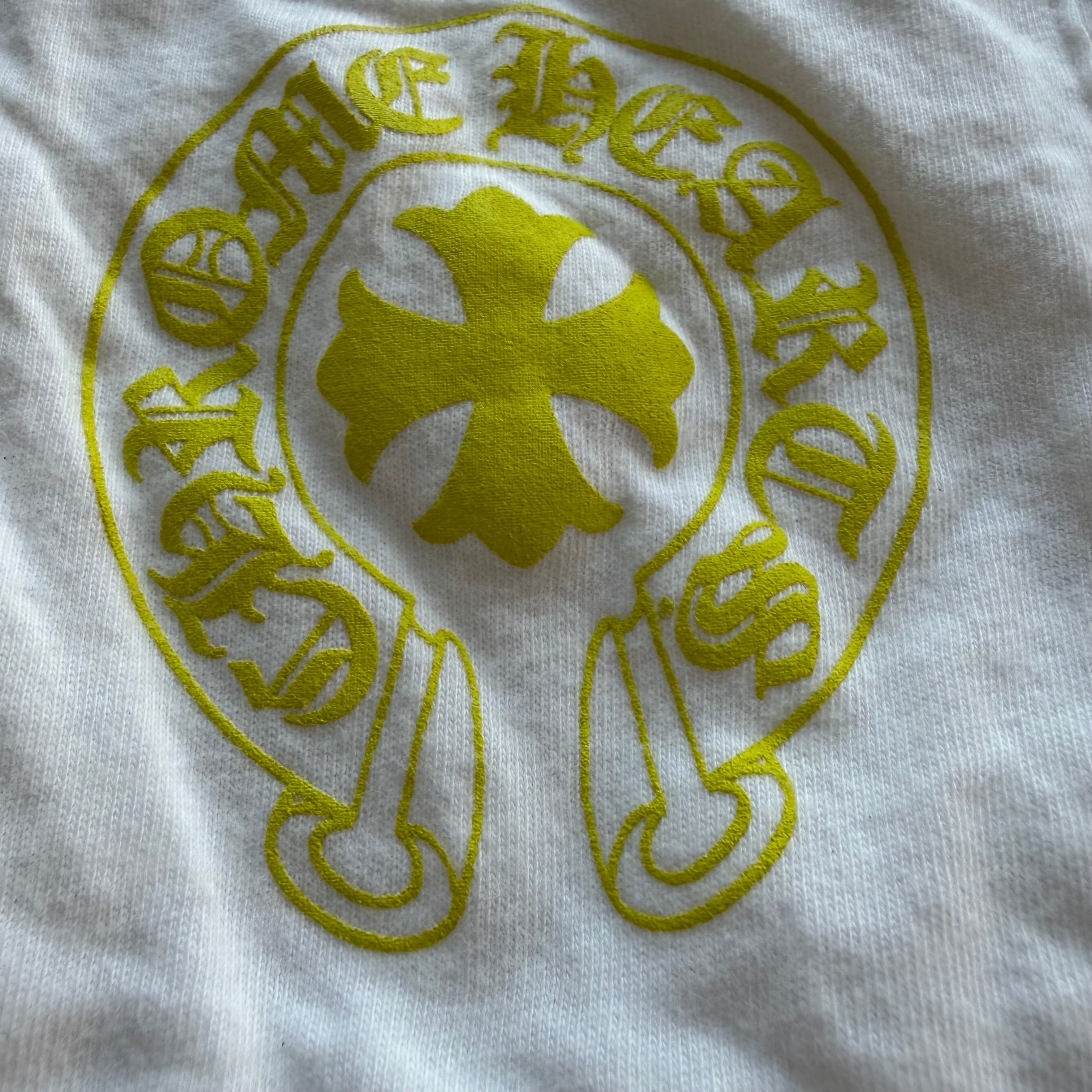L Chrome Hearts Neon Eyechart L/S White