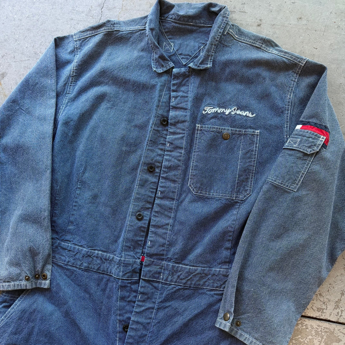 XXL 90s Tommy Hilfiger Speed Shop Coveralls
