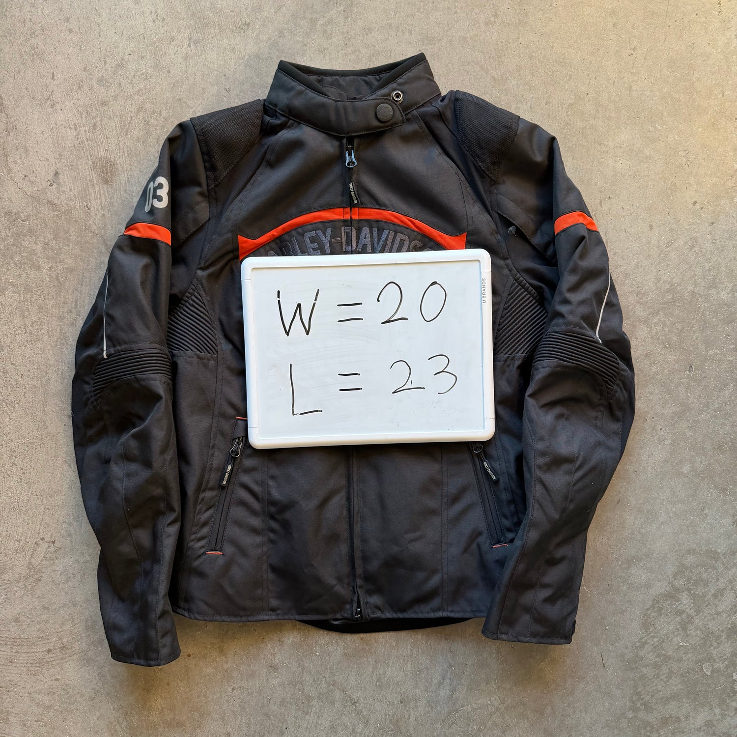 M 00s Padded Harley Biker Jacket