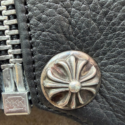 S Chrome Hearts Leather Vest