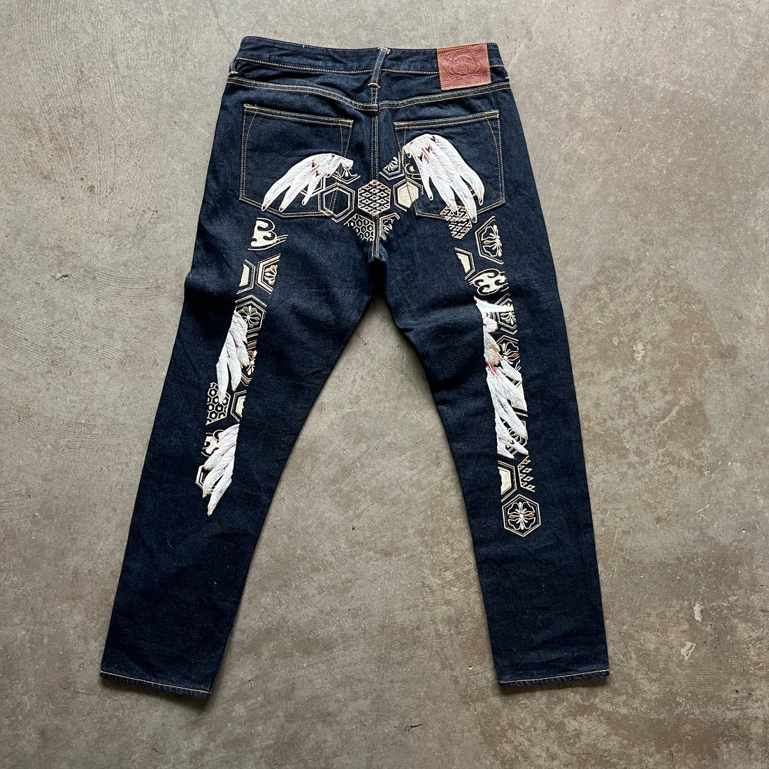 34x30 Evisu Feather Jeans
