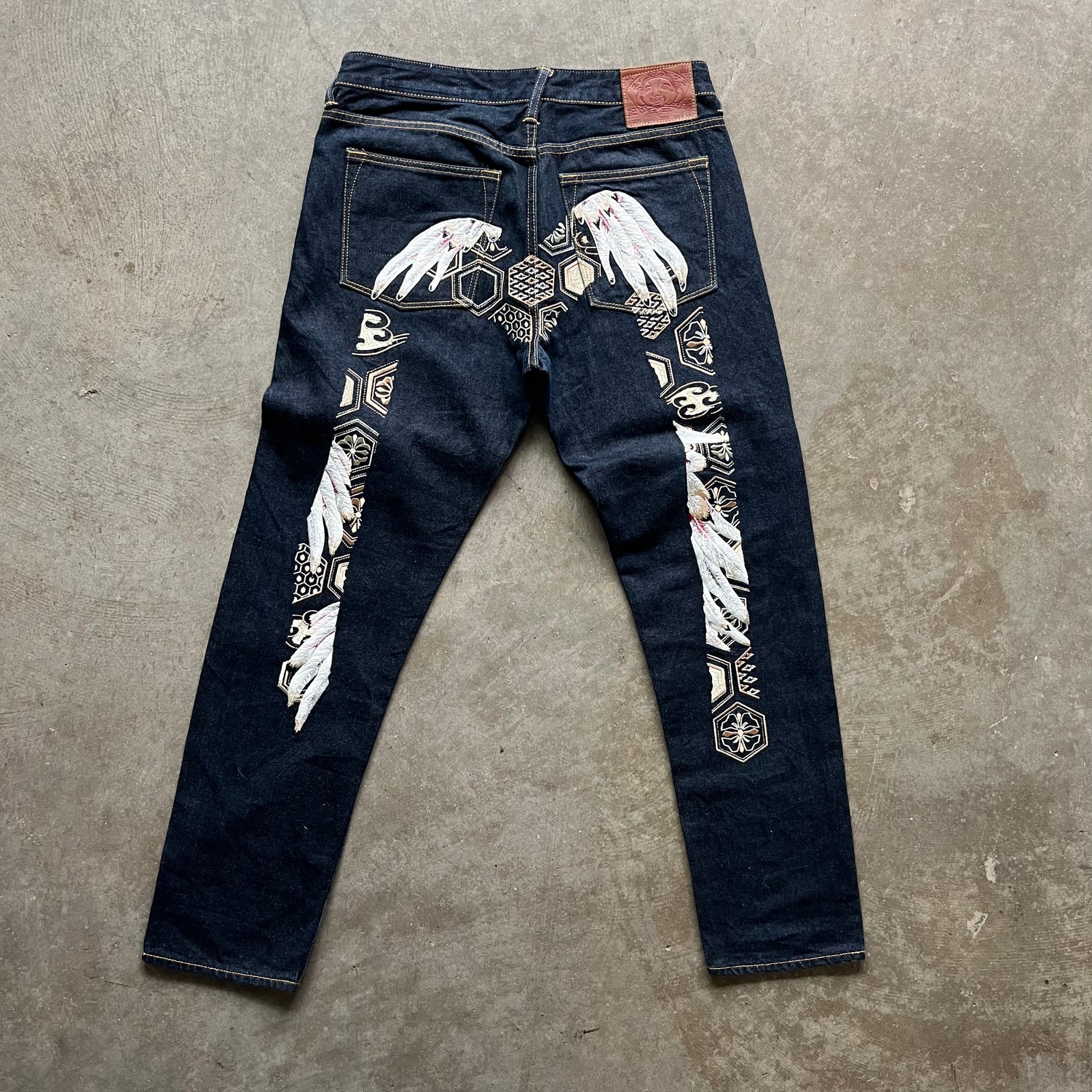 34x30 Evisu Feather Jeans