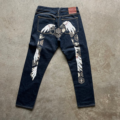 34x30 Evisu Feather Jeans