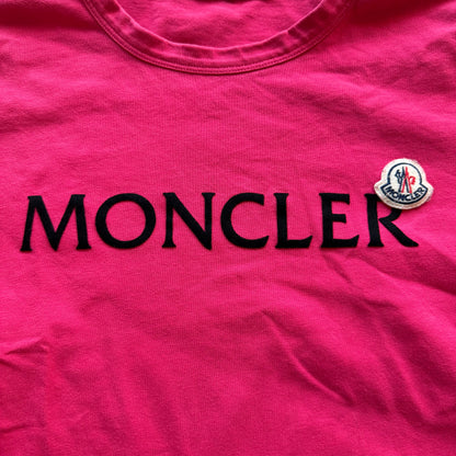 M Pink Moncler Spellout Tee