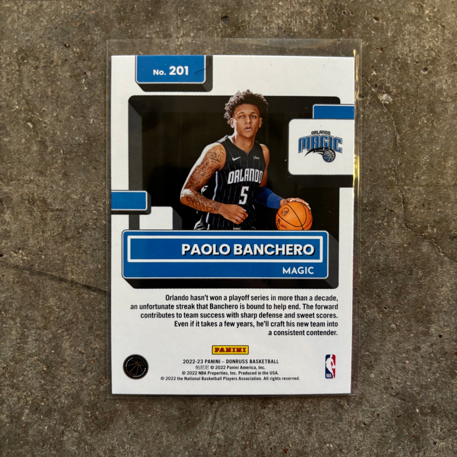 Paolo Banchero 2022 Donruss Rookie
