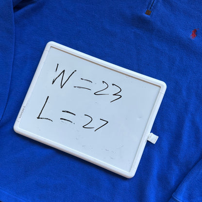 L Blue Polo Quarter Zip