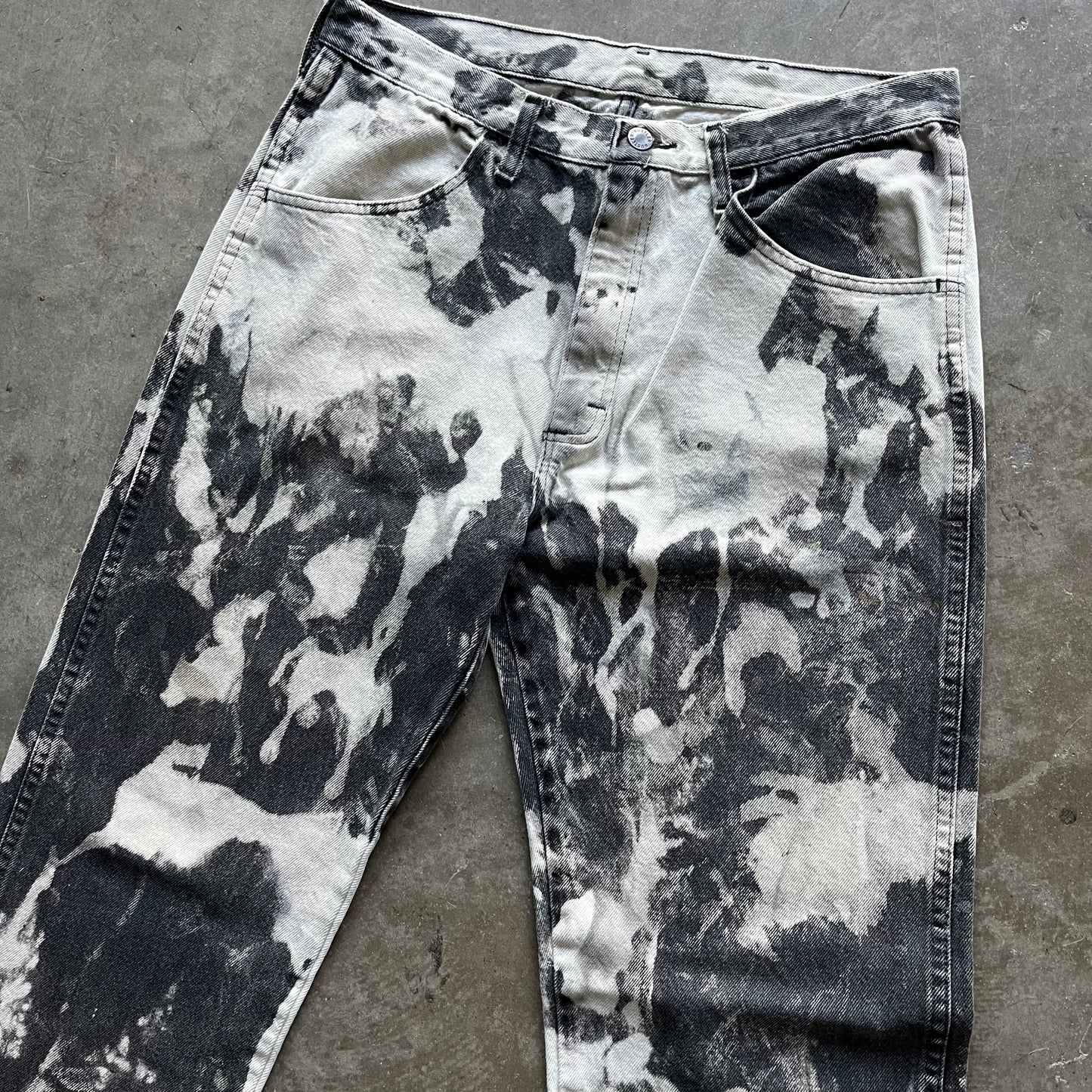 34x34 00s Bleached Rustler Jeans