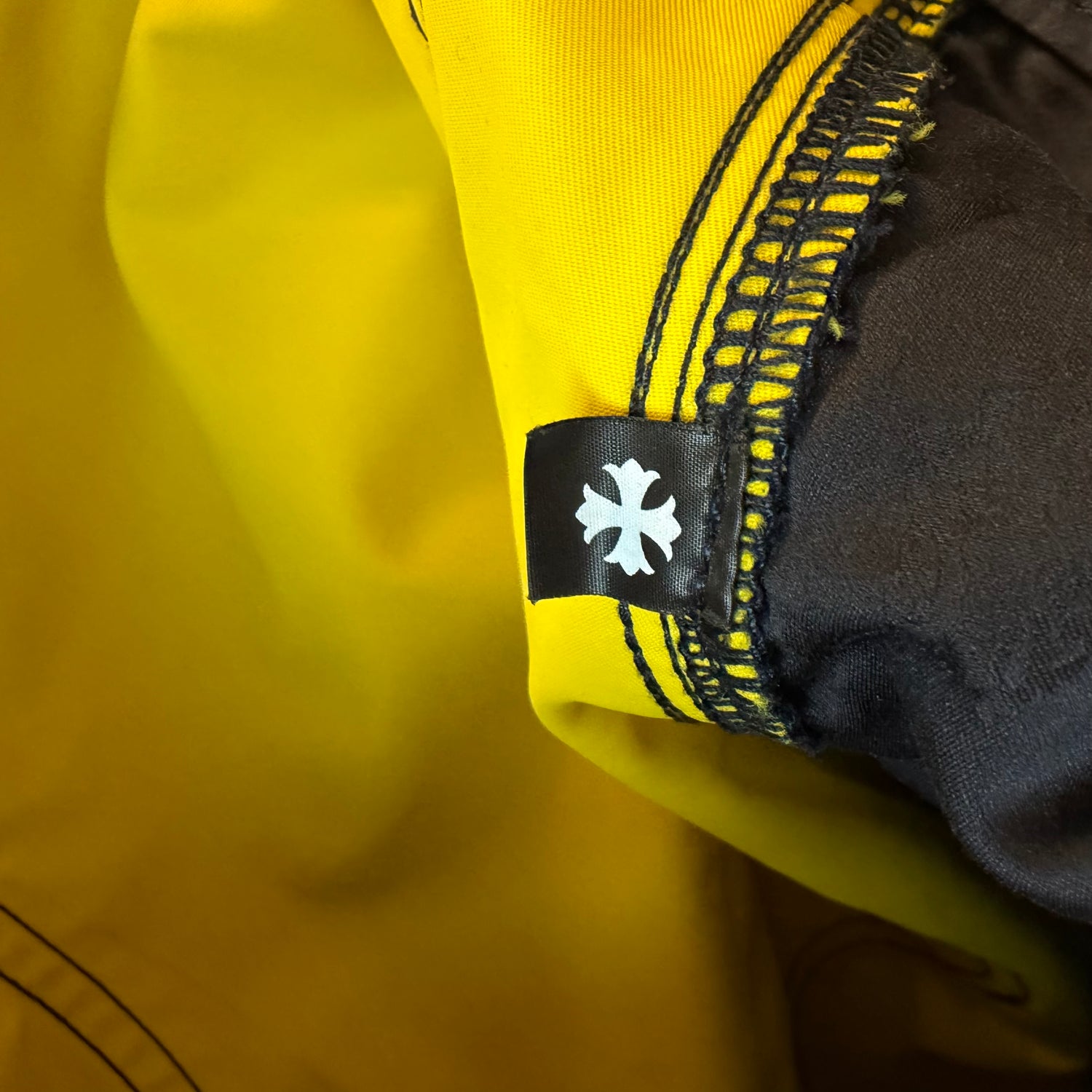 36x29 Chrome Hearts Leather Nylon Double Knees Navy