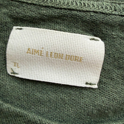 XL ALD Green Linen Tee