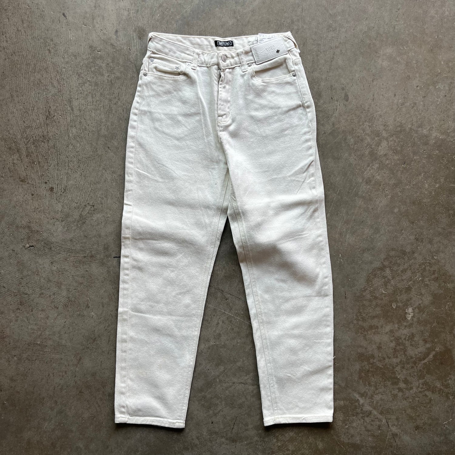 28x25 White/Pink Evisu Jeans