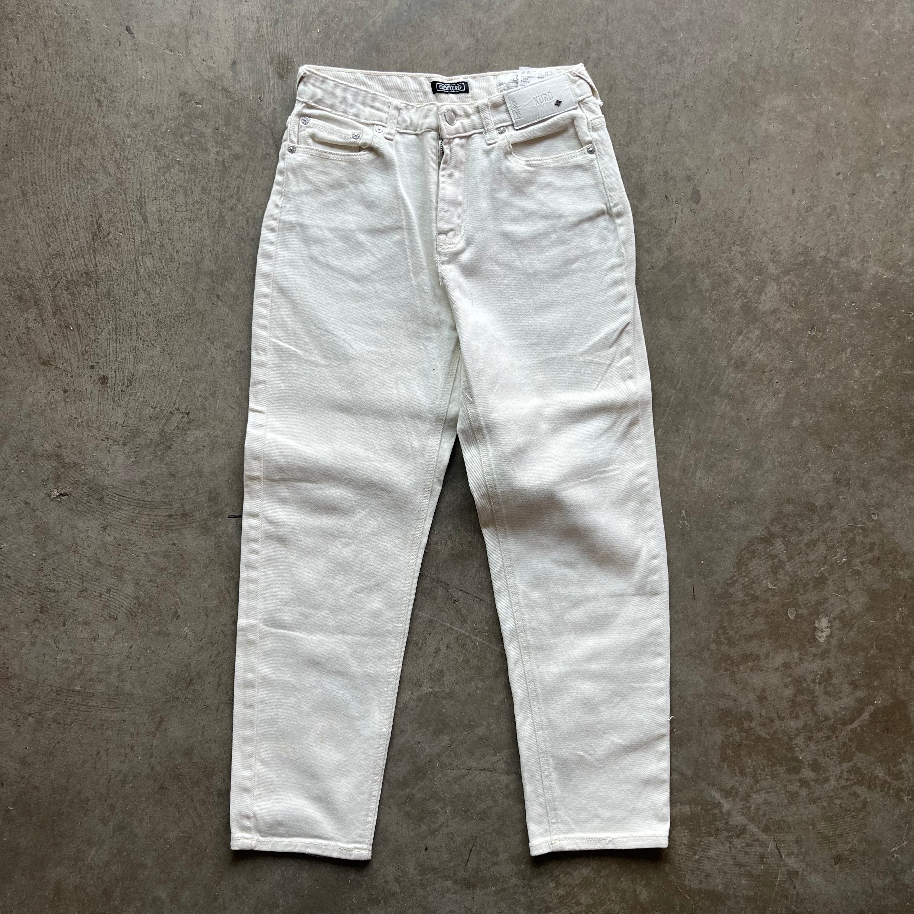 28x25 White/Pink Evisu Jeans