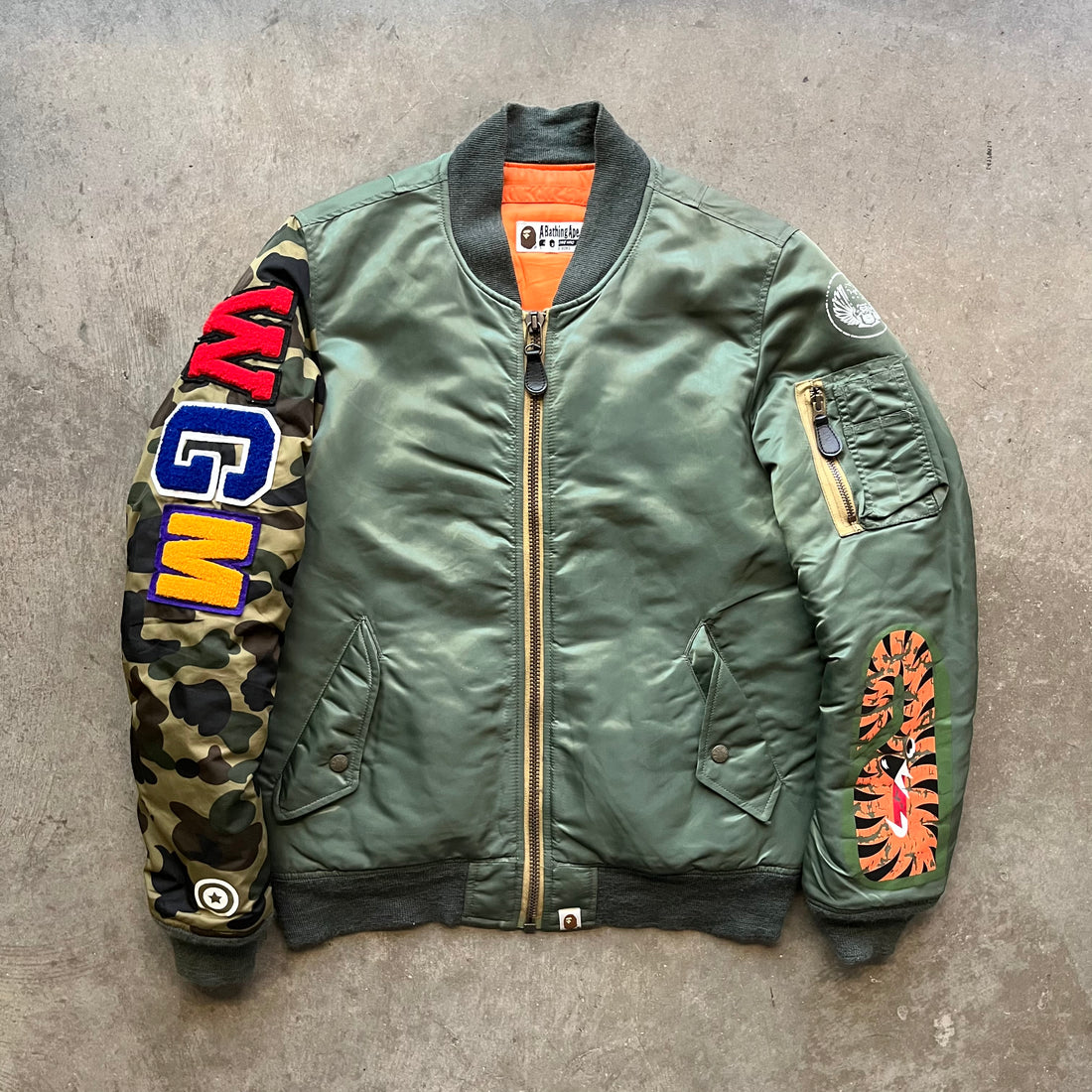 M Bape WGM MA1 Military Bomber