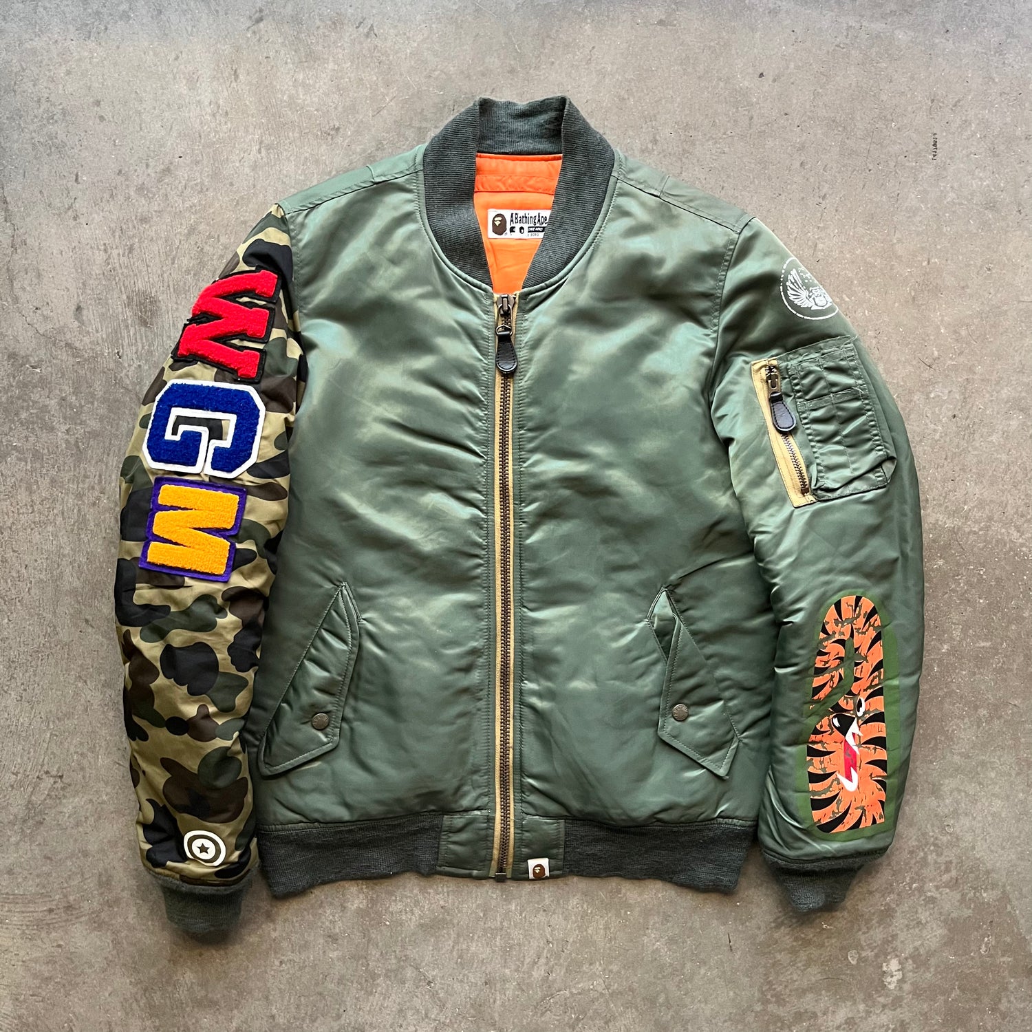 M Bape WGM MA1 Military Bomber