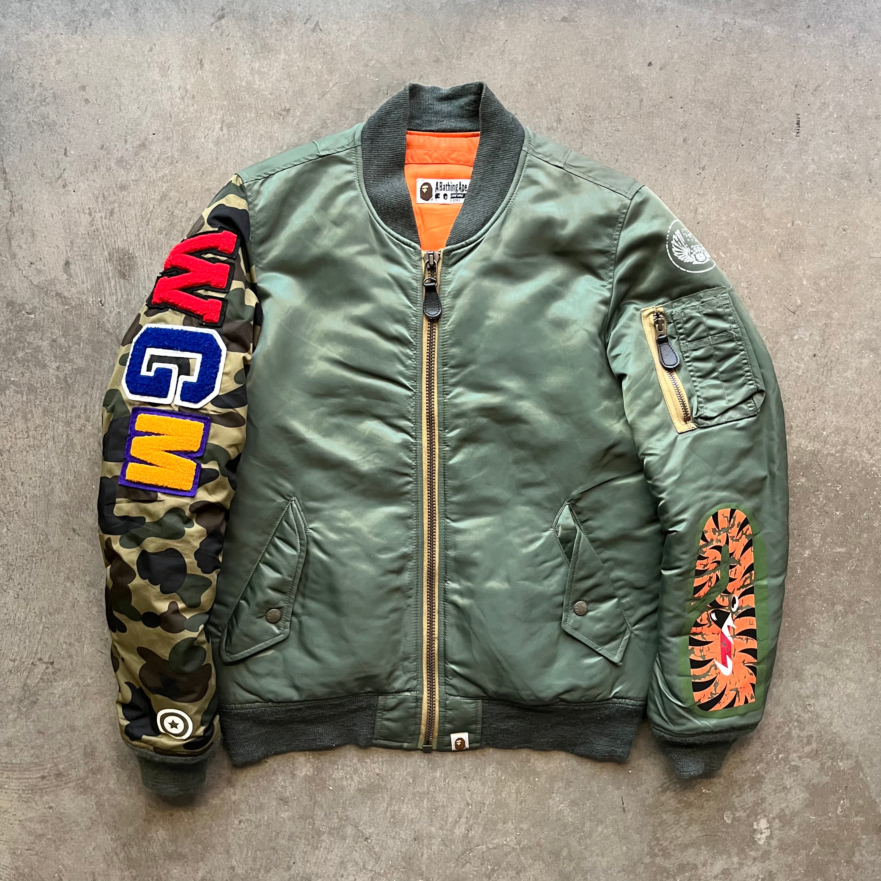 M Bape WGM MA1 Military Bomber