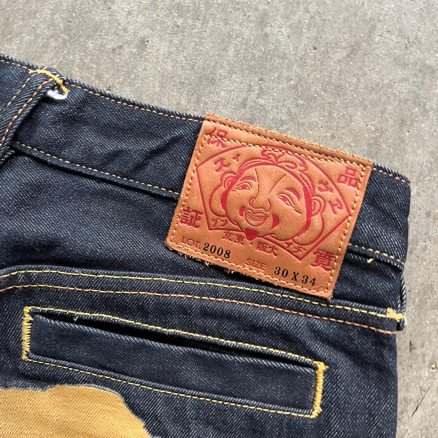 30x31 Evisu Gold Tiger Jeans