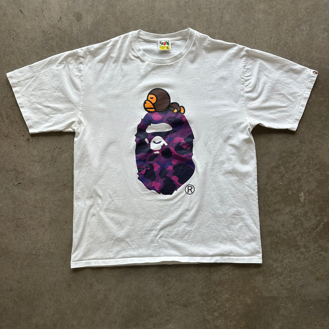XXXL Bape Purple Logo Tee