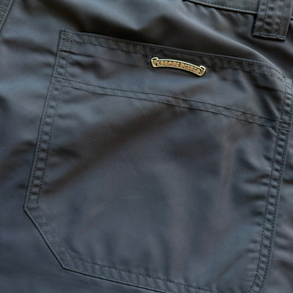 36x29 Chrome Hearts Leather Nylon Double Knees Navy