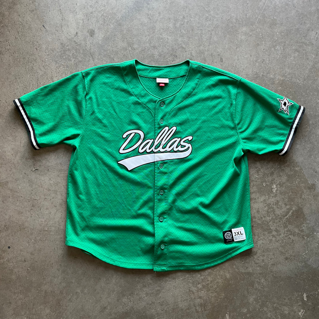 XXXL Dallas Stars Baseball Jersey