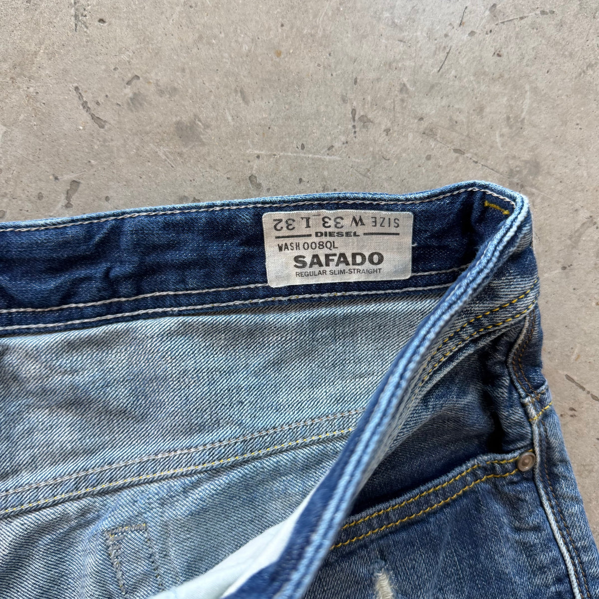 33x32 Faded Diesel Jeans