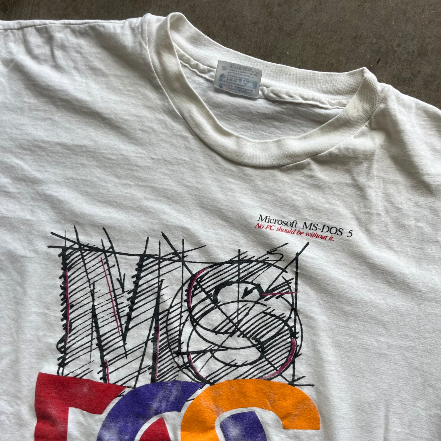 XL 80s Microsoft DOS Tee