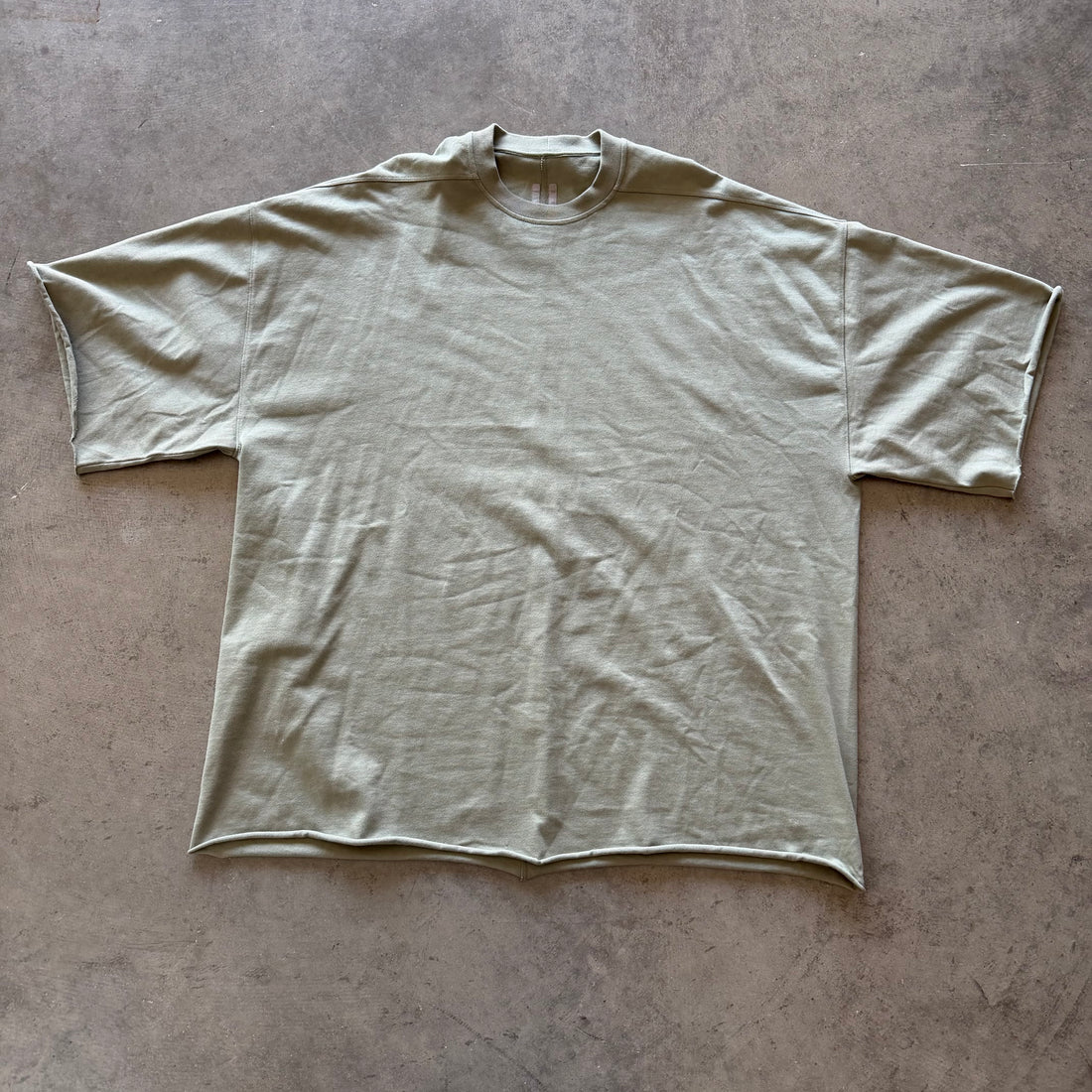 XXL Rick Owens Green Blank Tee