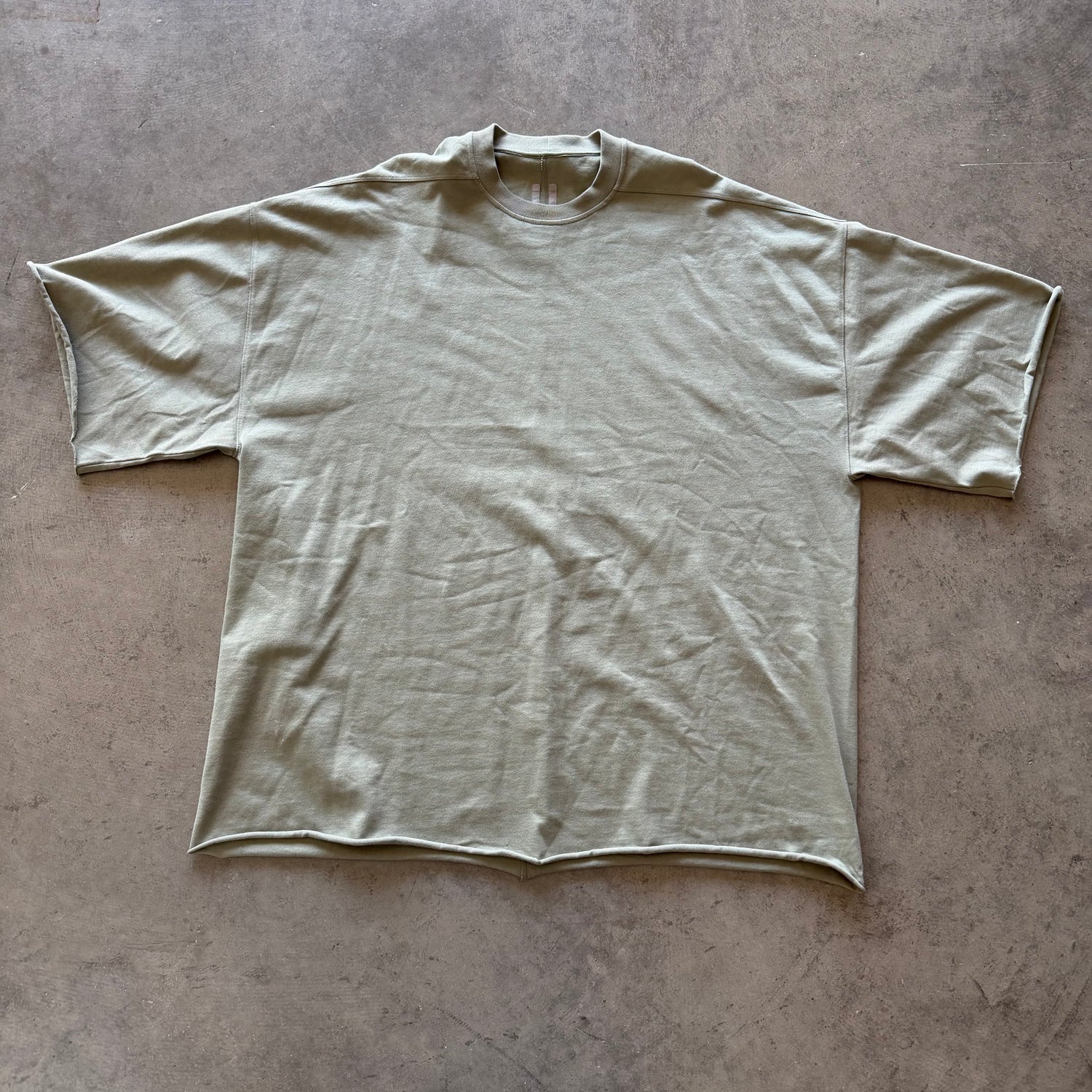 XXL Rick Owens Green Blank Tee