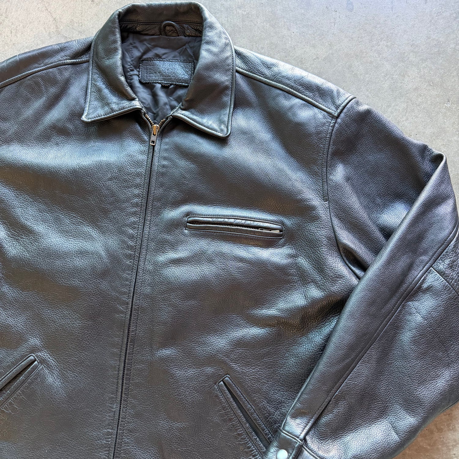 XXL 90s LOGG Leather Jacket