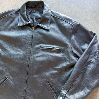 XXL 90s LOGG Leather Jacket
