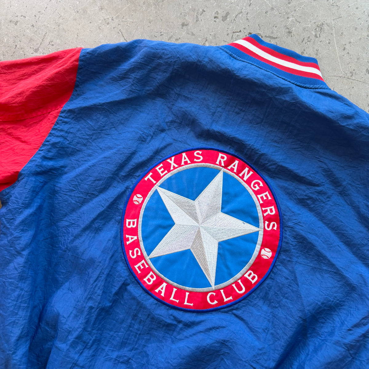 L 90s Texas Rangers Bomber Jacket