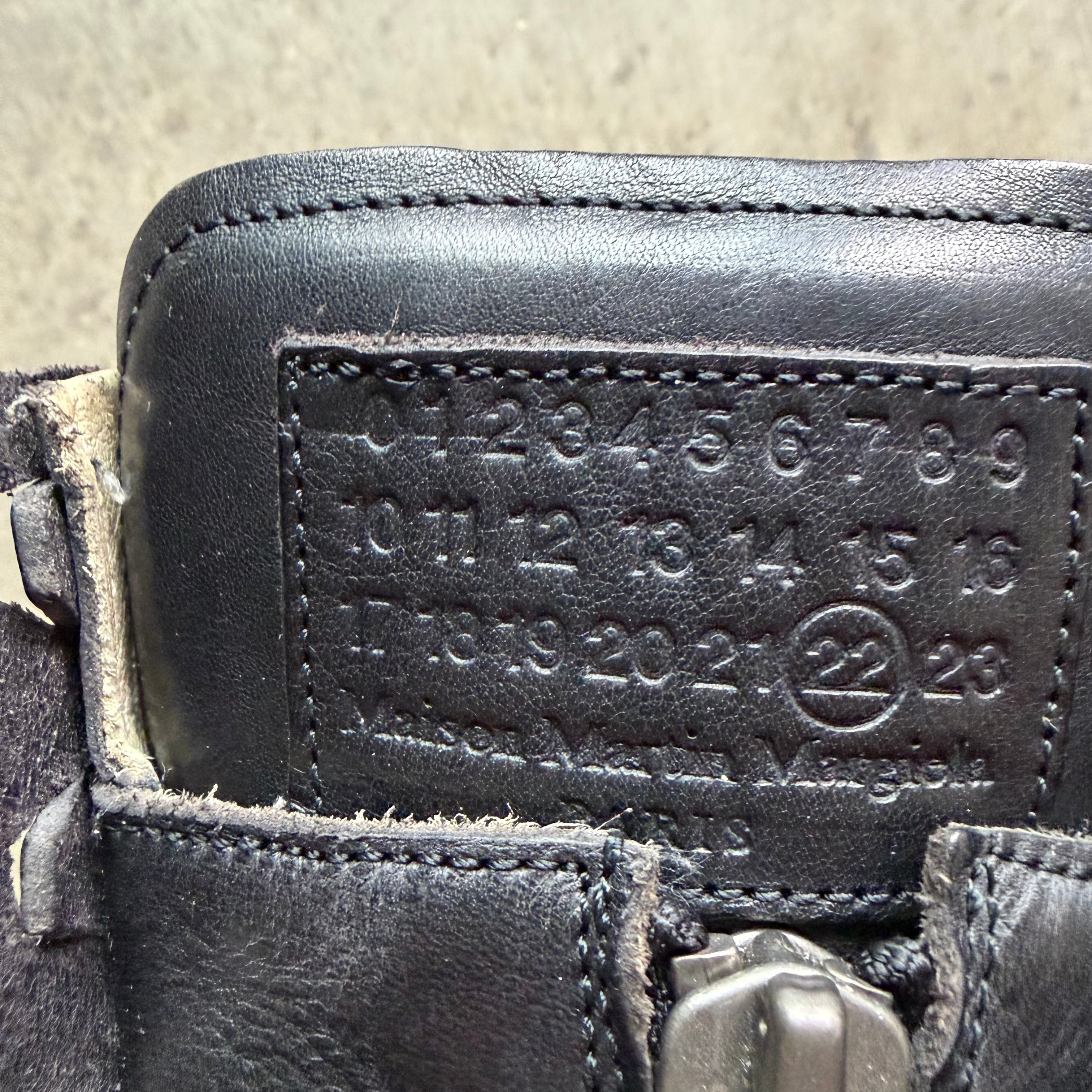 8 Used Margiela Circuit  Zip Up Pierced Leather