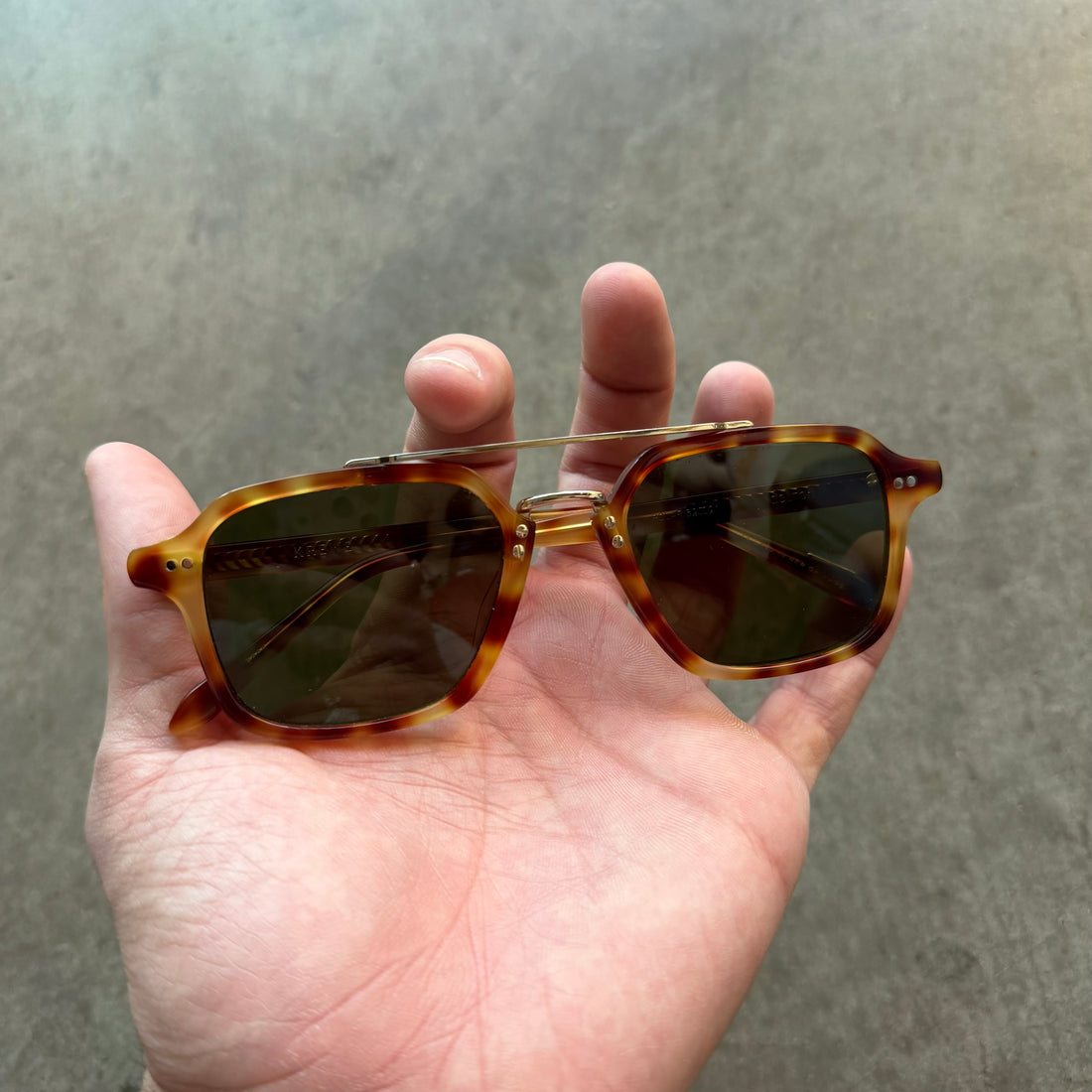 Krewe Colton Tortoise Shell Sunglasses
