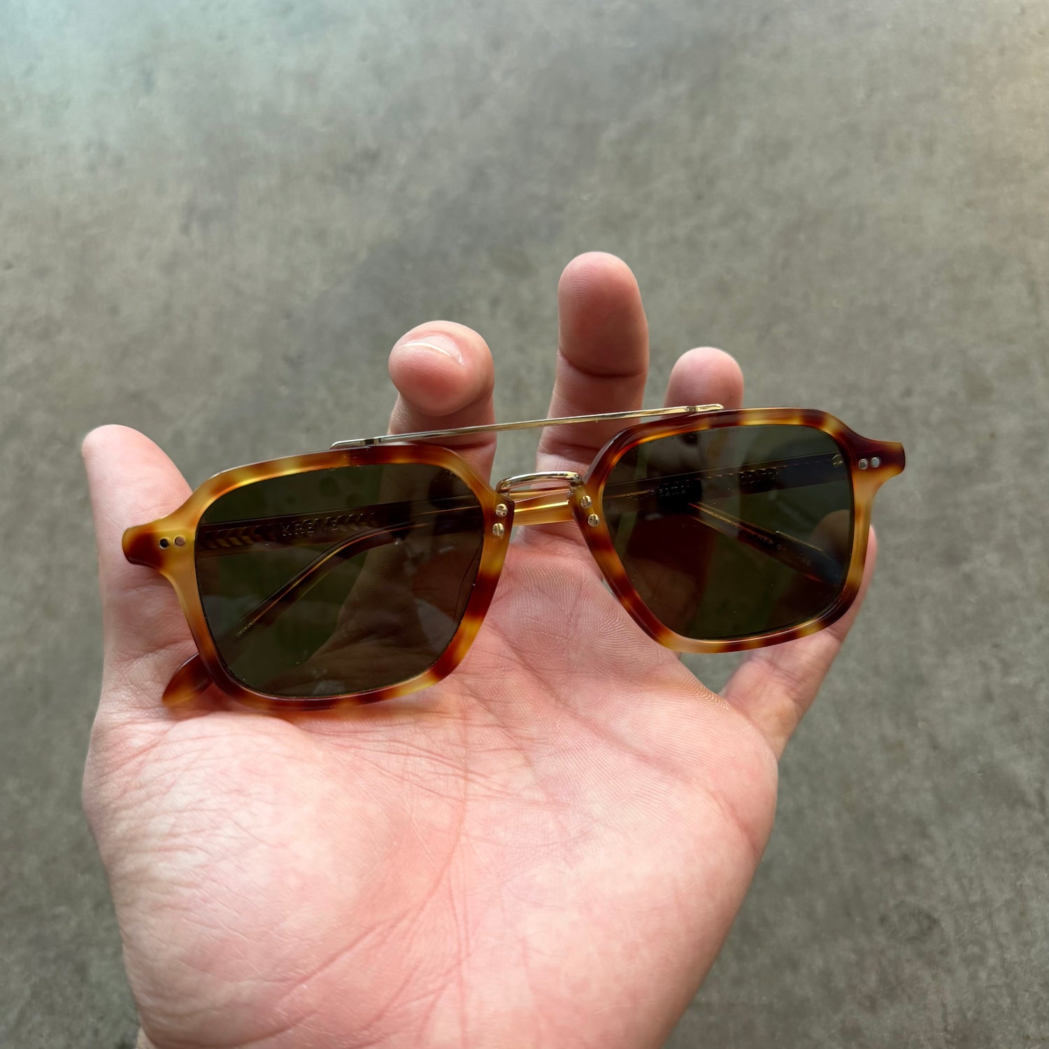 Krewe Colton Tortoise Shell Sunglasses