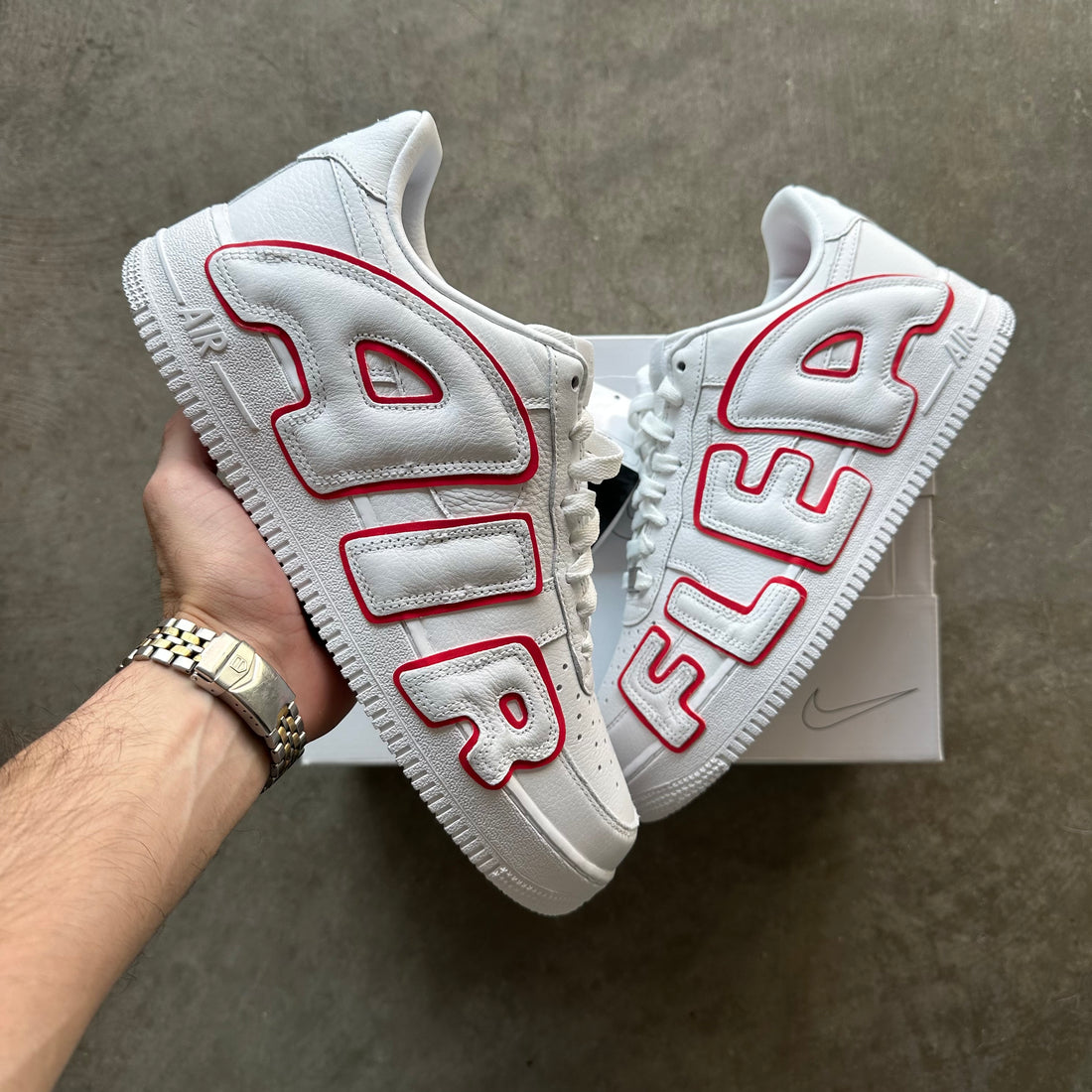 9 2020 CPFM Nike ID Air Force 1 Red