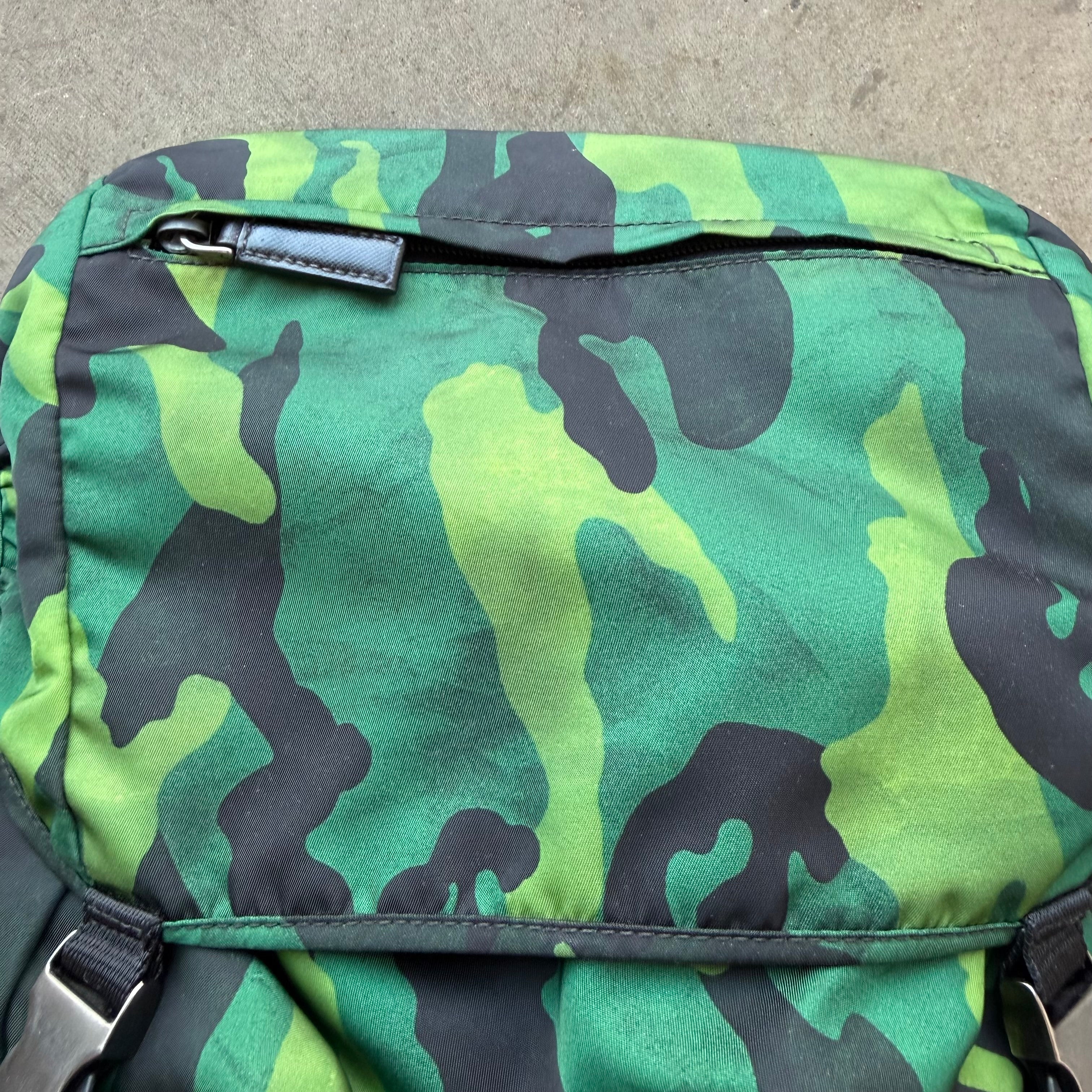 Prada Nylon Camo Backpack