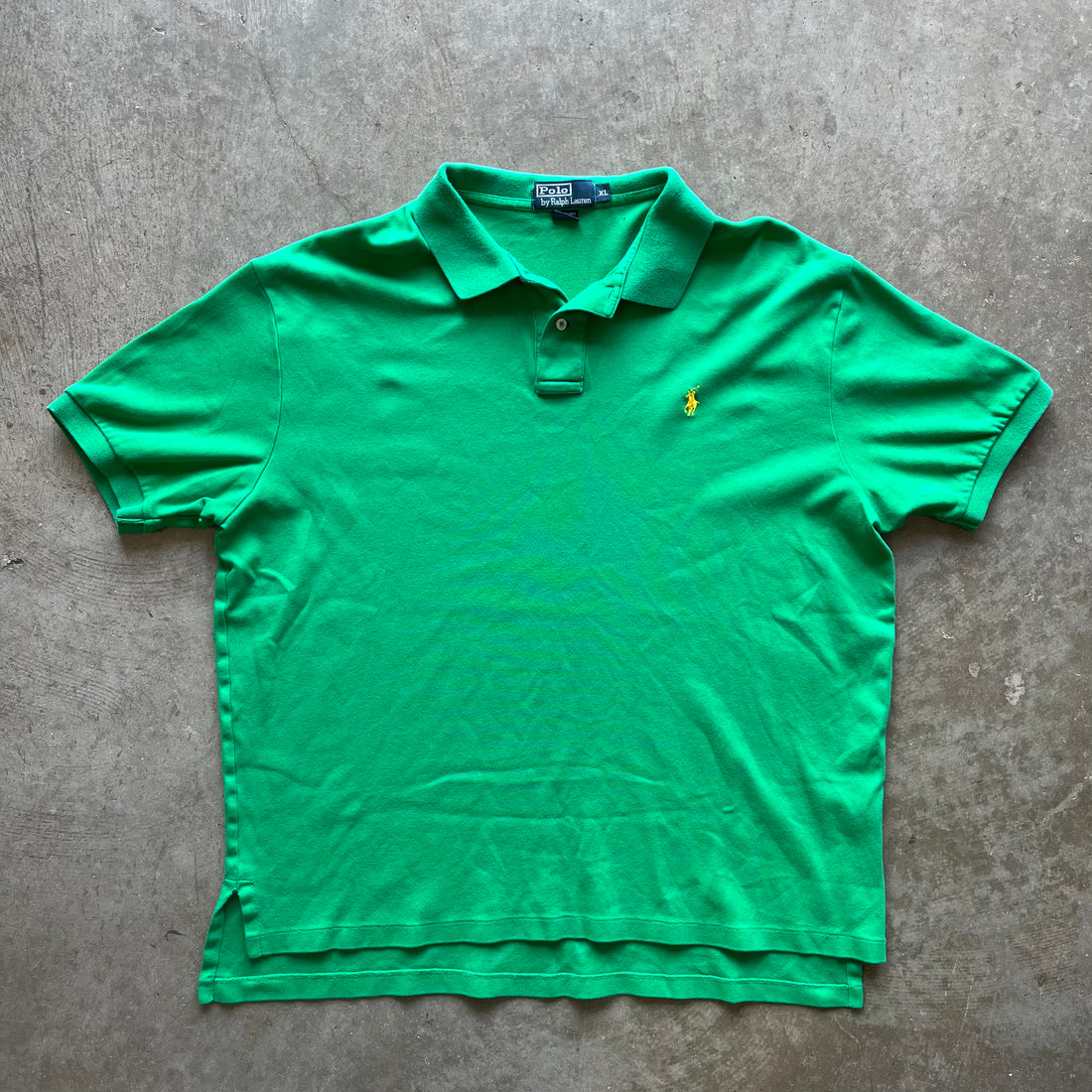 XL Green/Yellow Polo