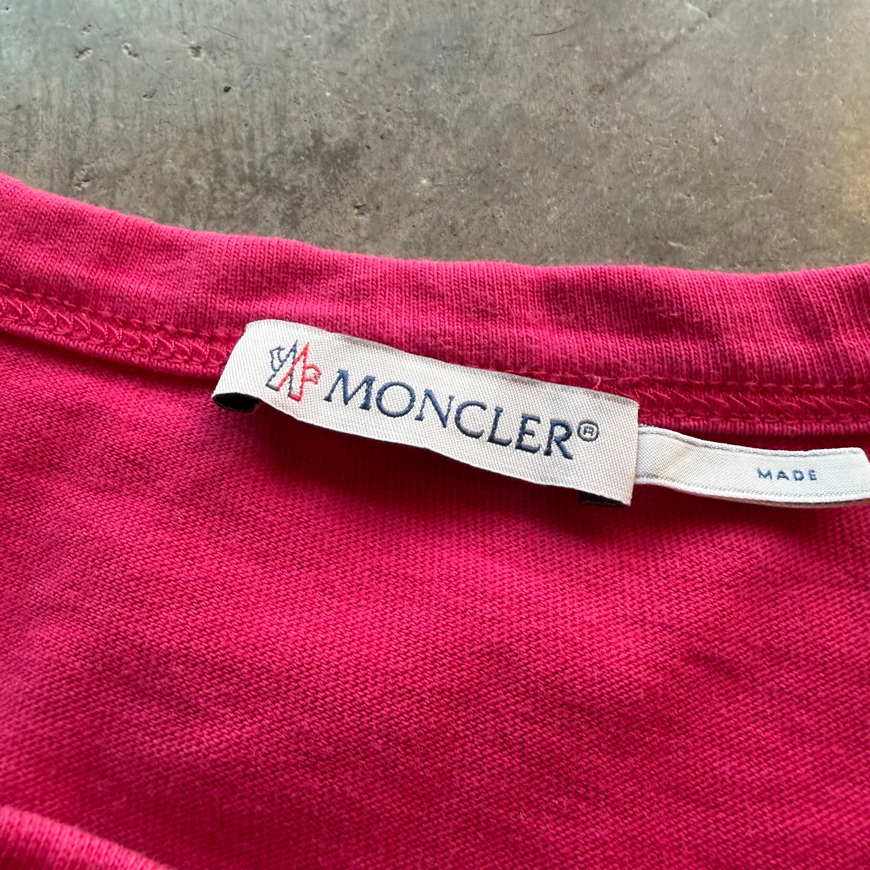 M Pink Moncler Spellout Tee