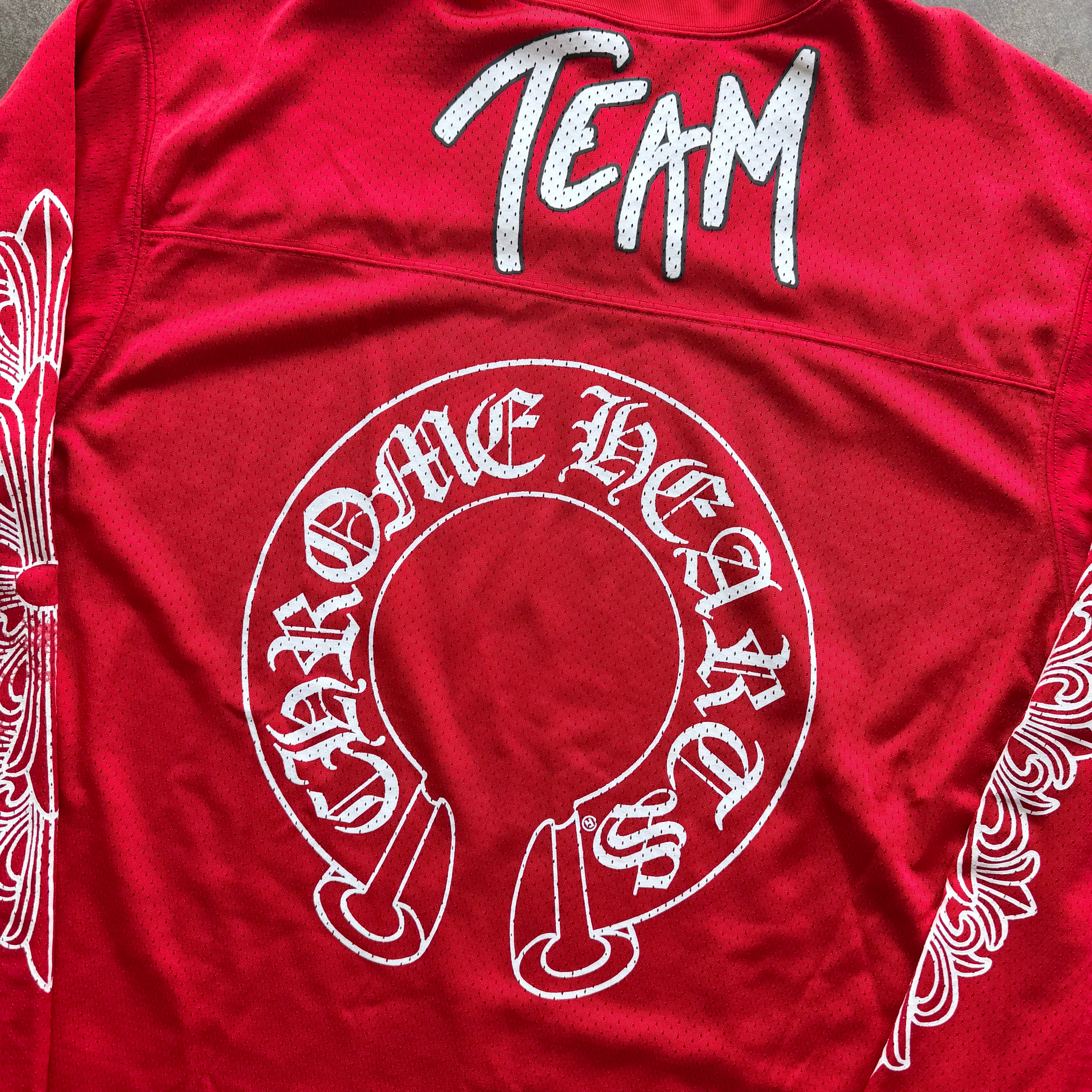 L Chrome Hearts Matty Boy Mesh Jersey Red