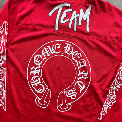 L Chrome Hearts Matty Boy Mesh Jersey Red